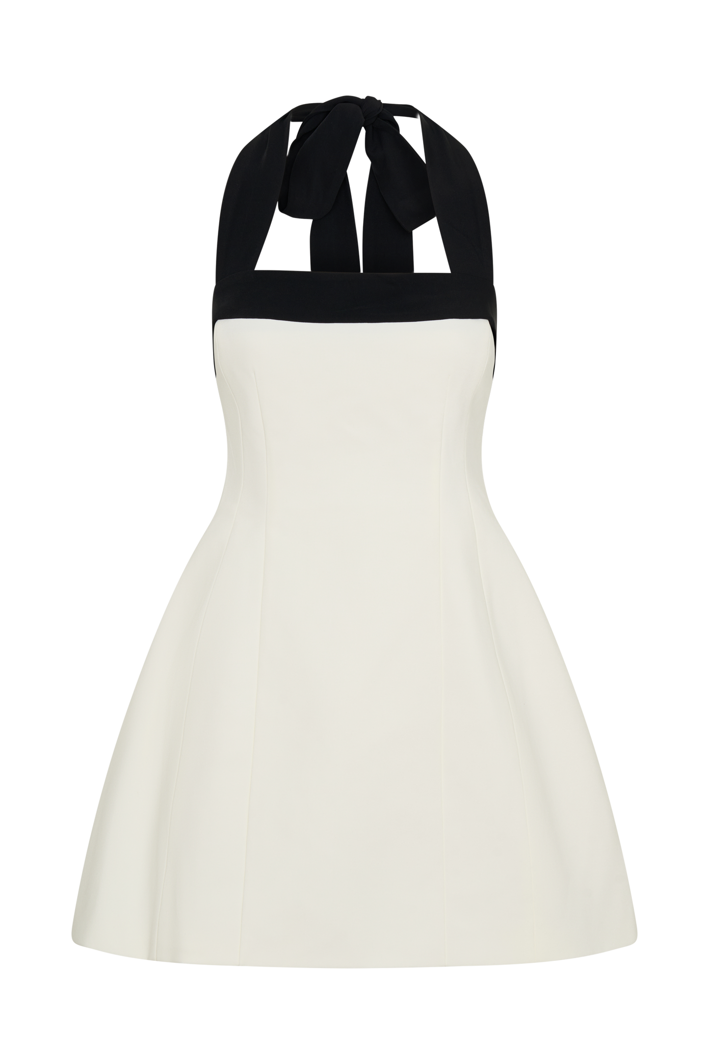 Cara Contrast Suiting Mini Dress - Black/White