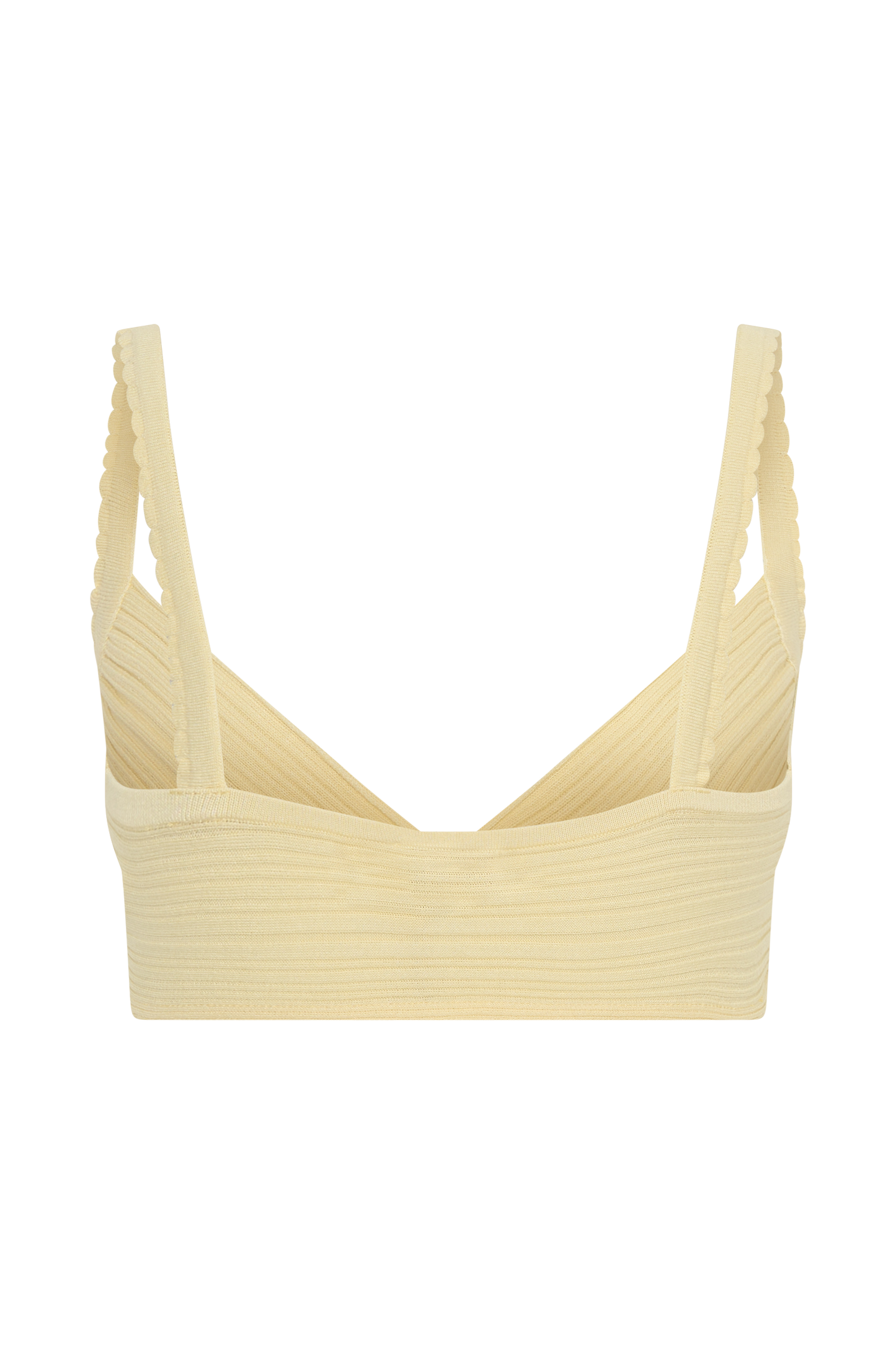 Coleene Pointelle Knit Top - Lemon