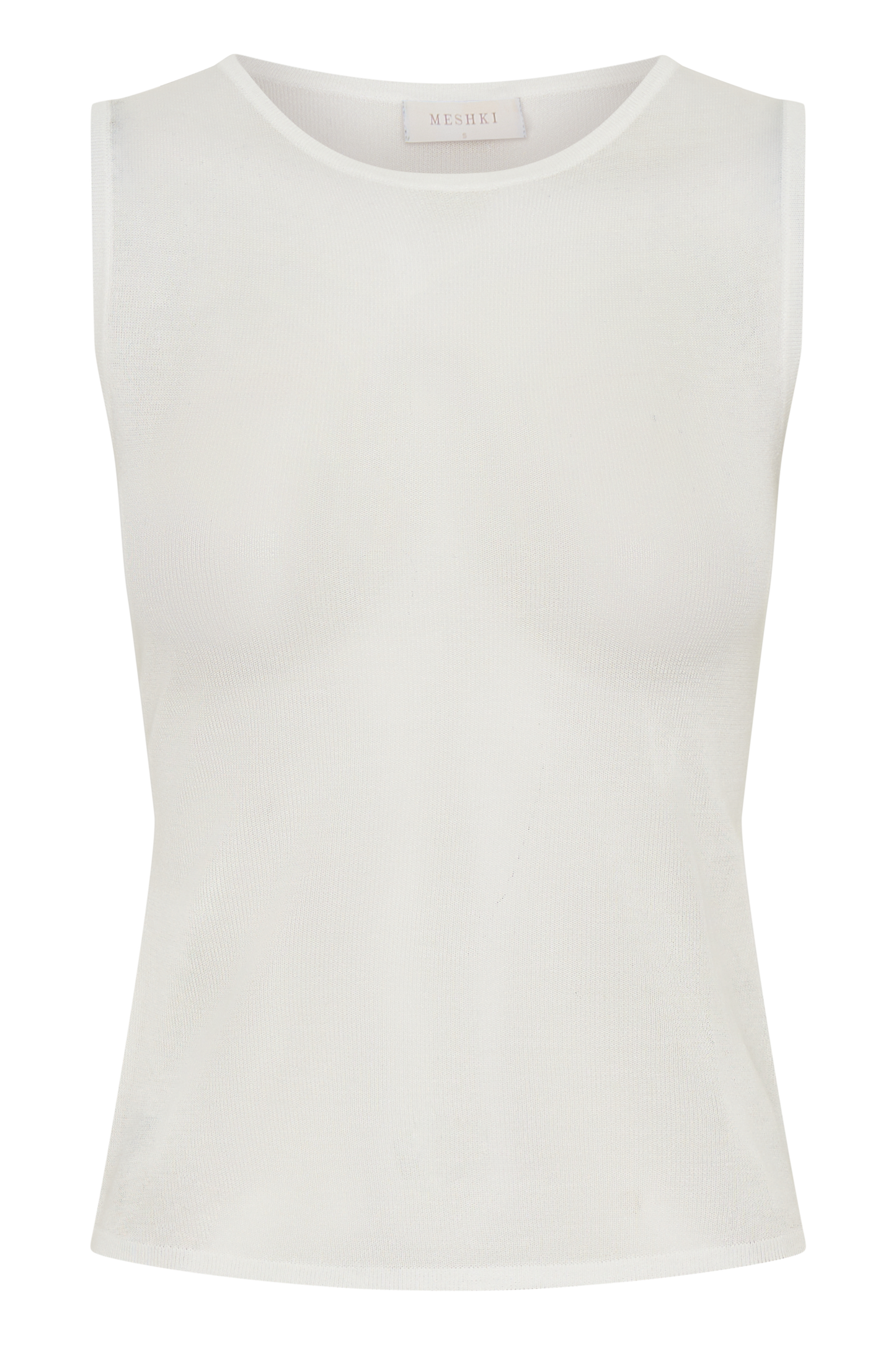 Dollie Sheer Knit Tank Top - Ivory