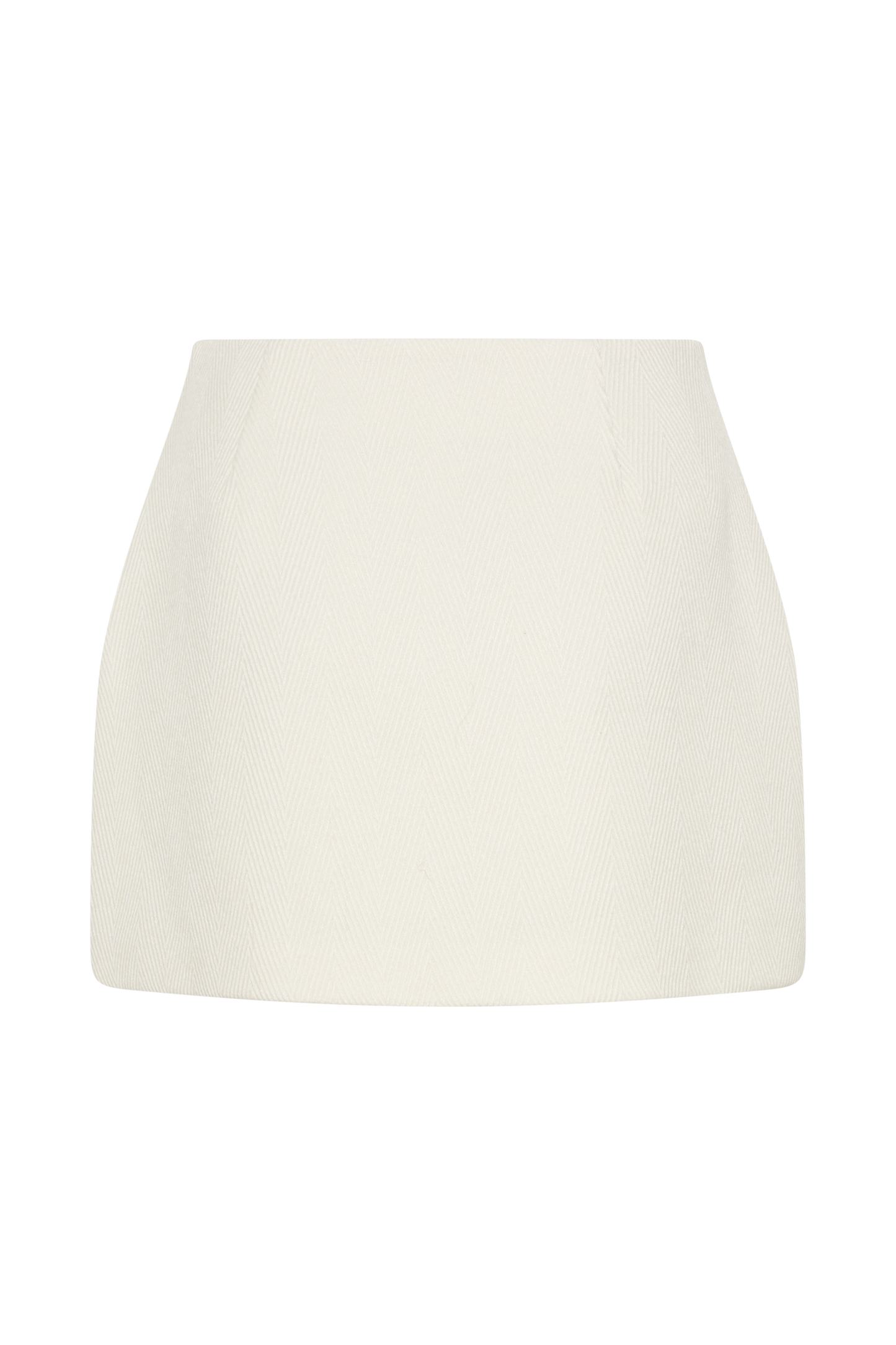 Elara Suiting Mini Skirt - Ivory