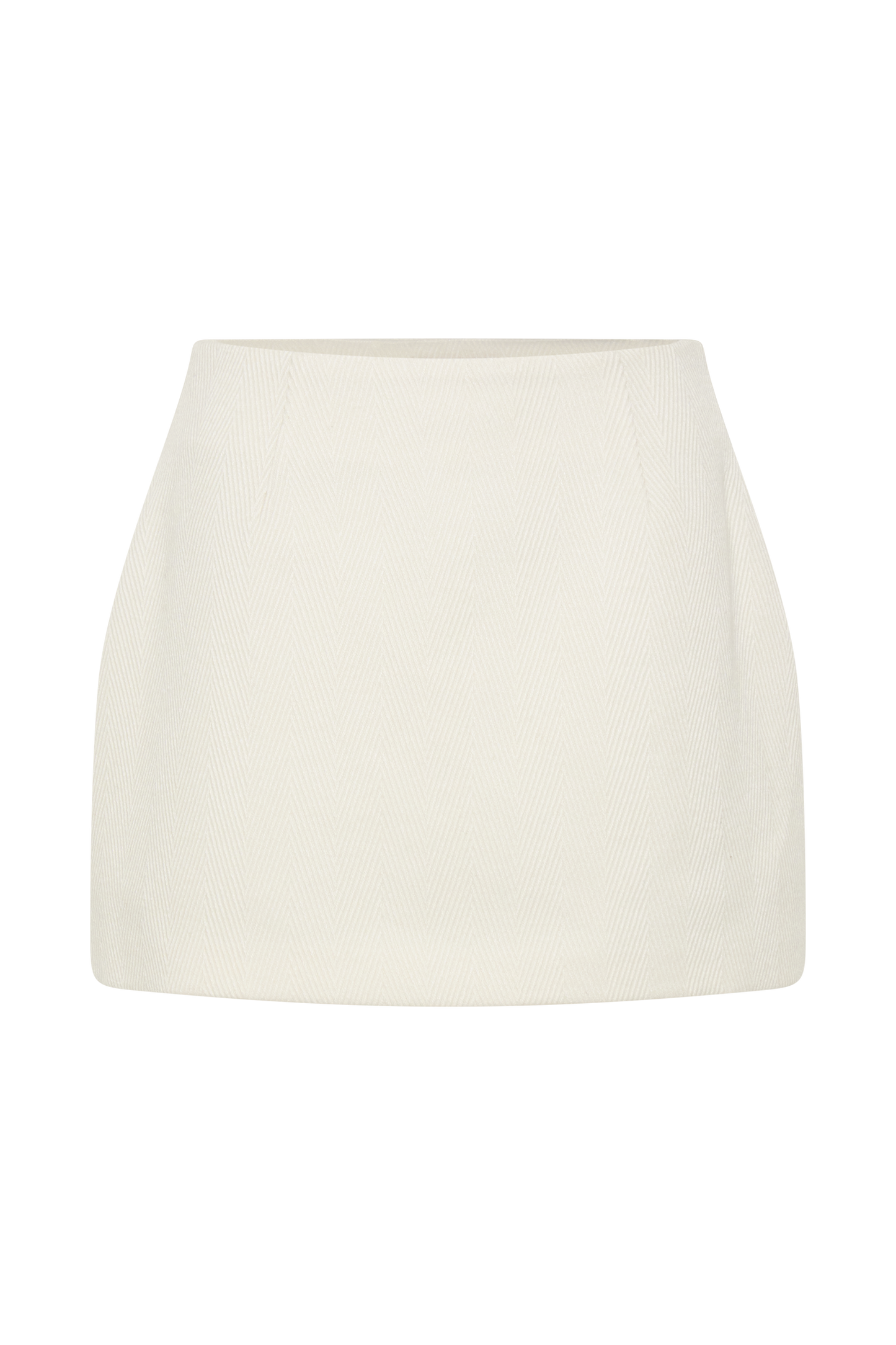 Elara Suiting Mini Skirt - Ivory