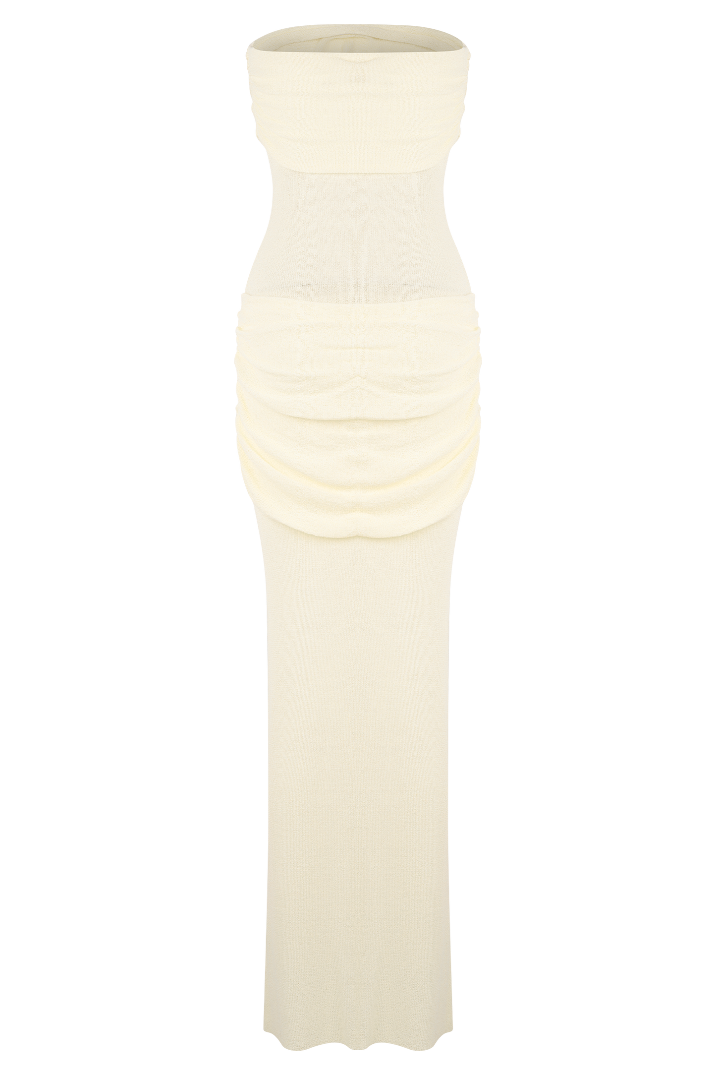 Elora Strapless Knit Maxi Dress - Ivory