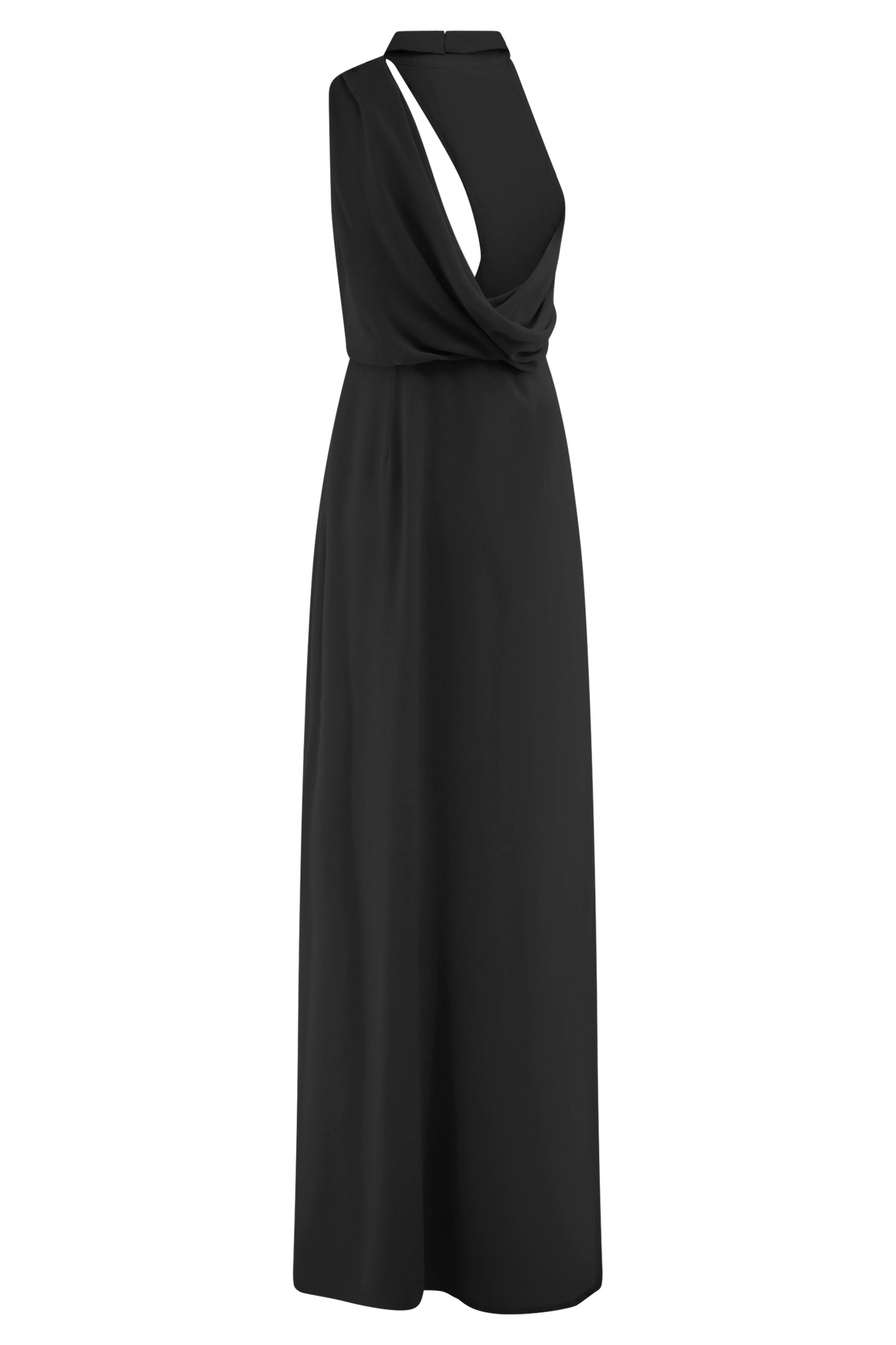 Galia Cowl Neck Maxi Dress - Black