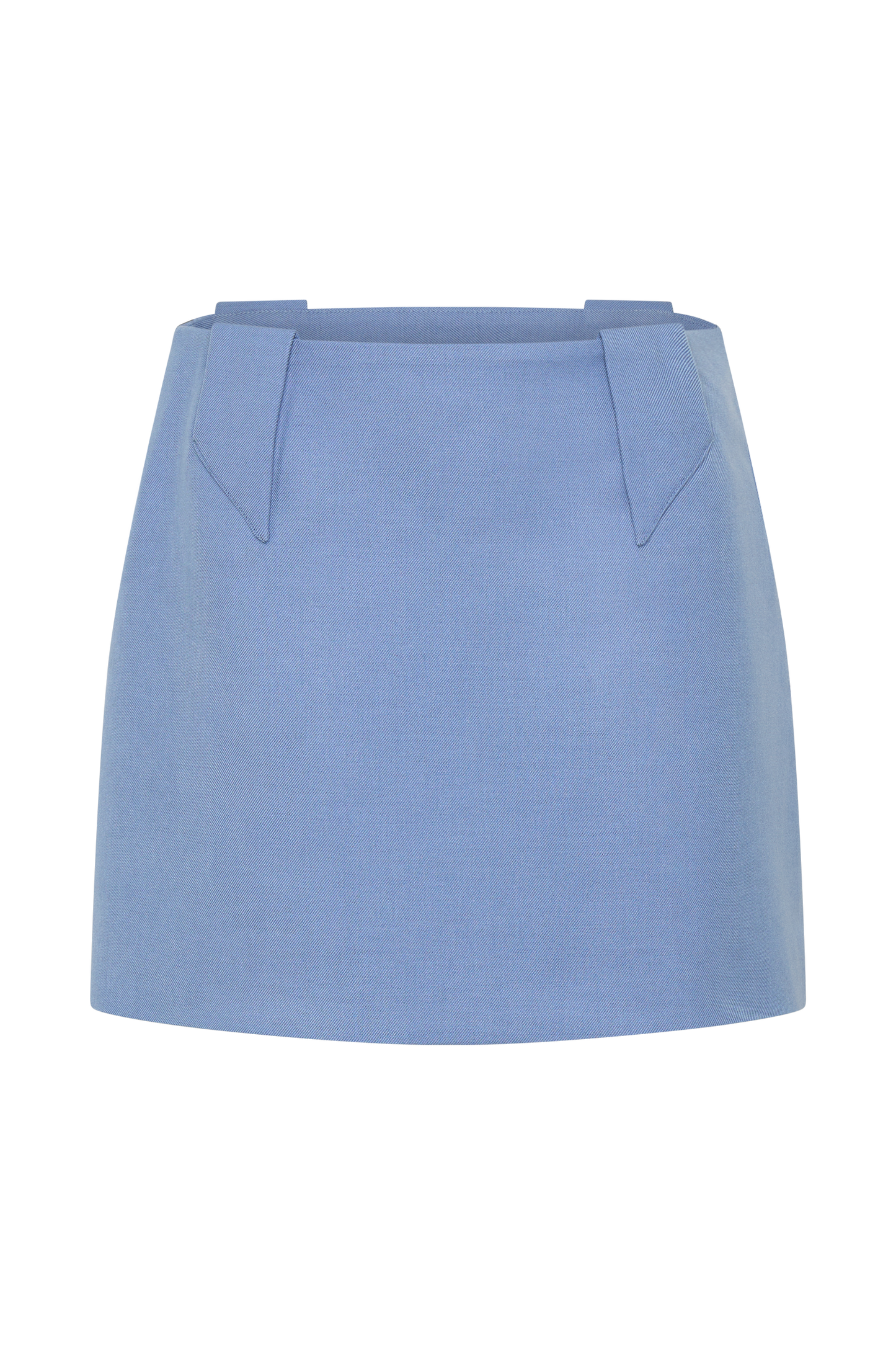 Gina Suiting Mini Skirt - Ocean Blue