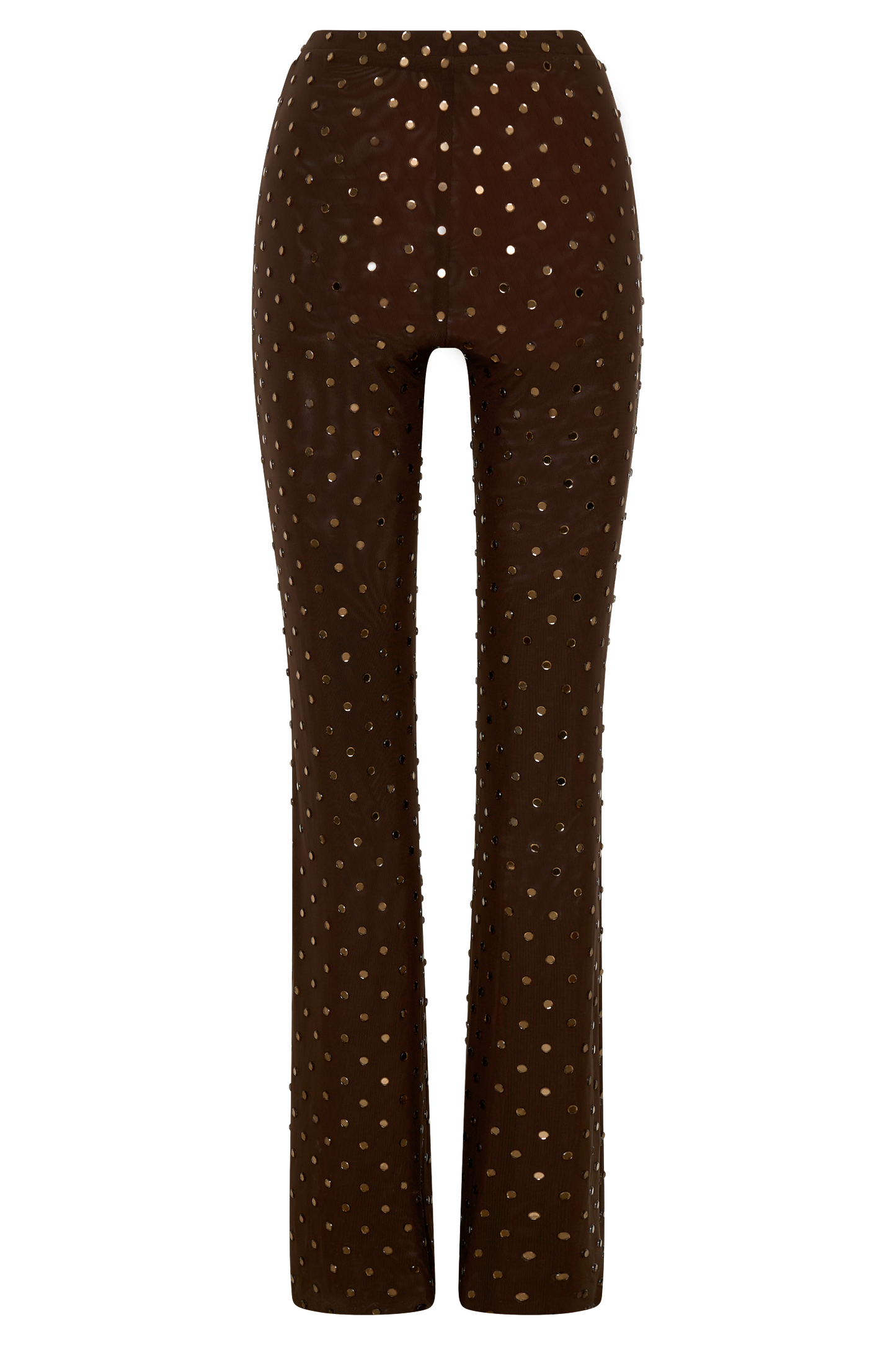 Jackie Diamante Straight Leg Pants - Chocolate