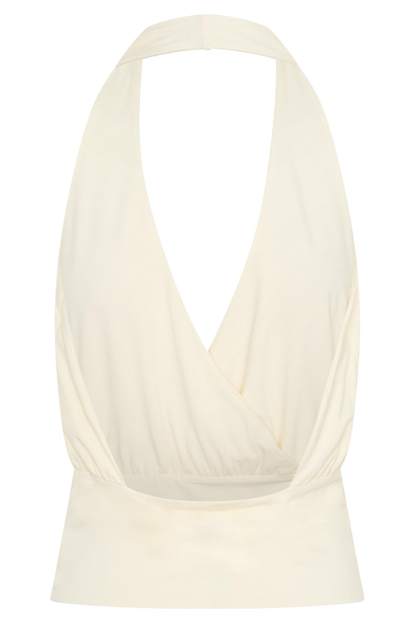 Jina Draped Halter Top - Ivory