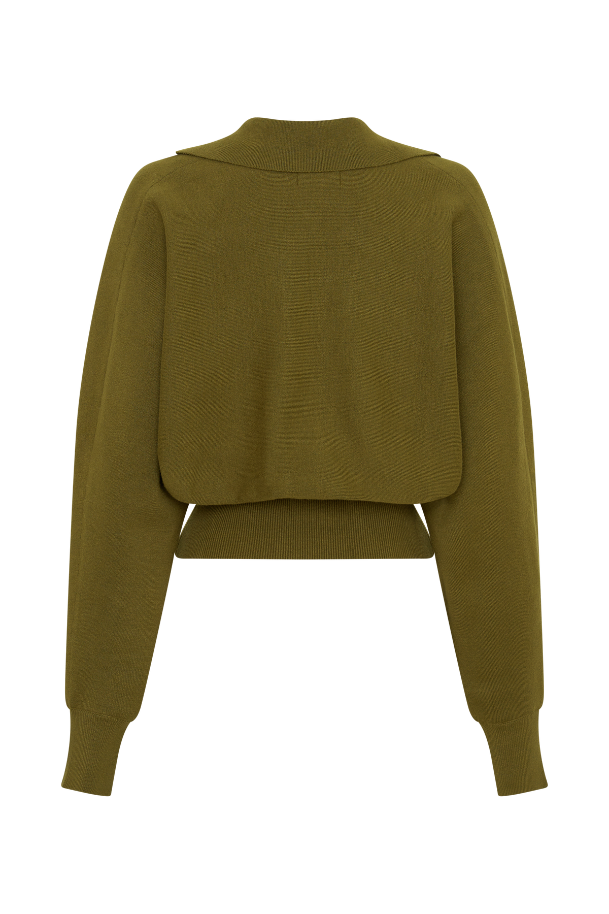 Kasey Long Sleeve Blouson Top - Olive