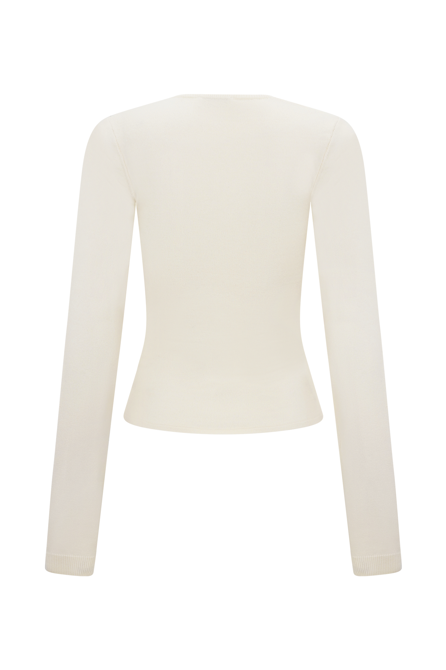 Kaylen Knit Long Sleeve Top - Ivory