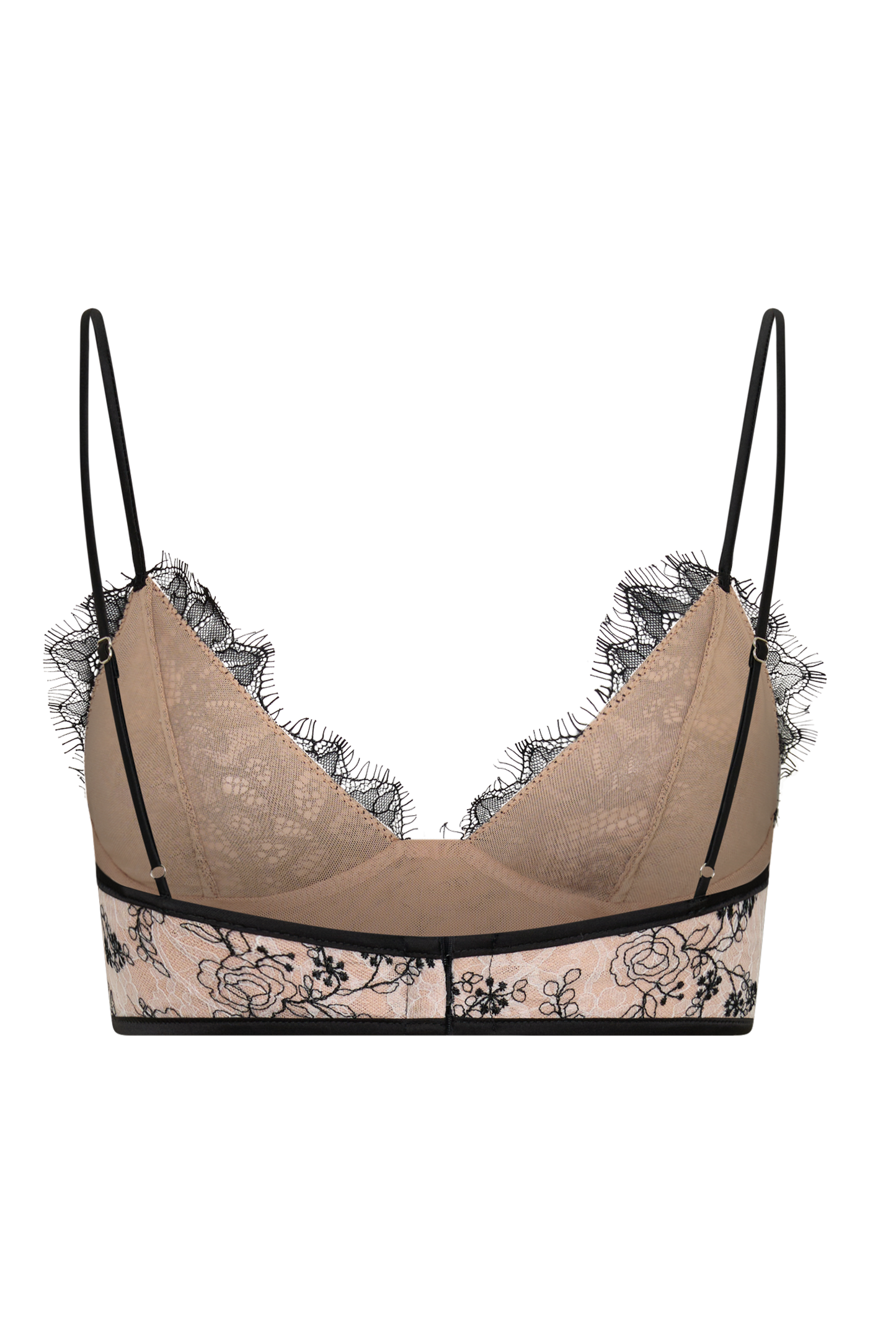 Kimberly Lace Sleeveless Crop Top - Nude Lace