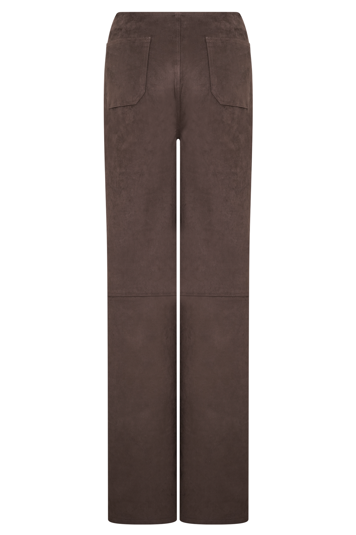 Logan Faux Suede Pants - Dark Chocolate