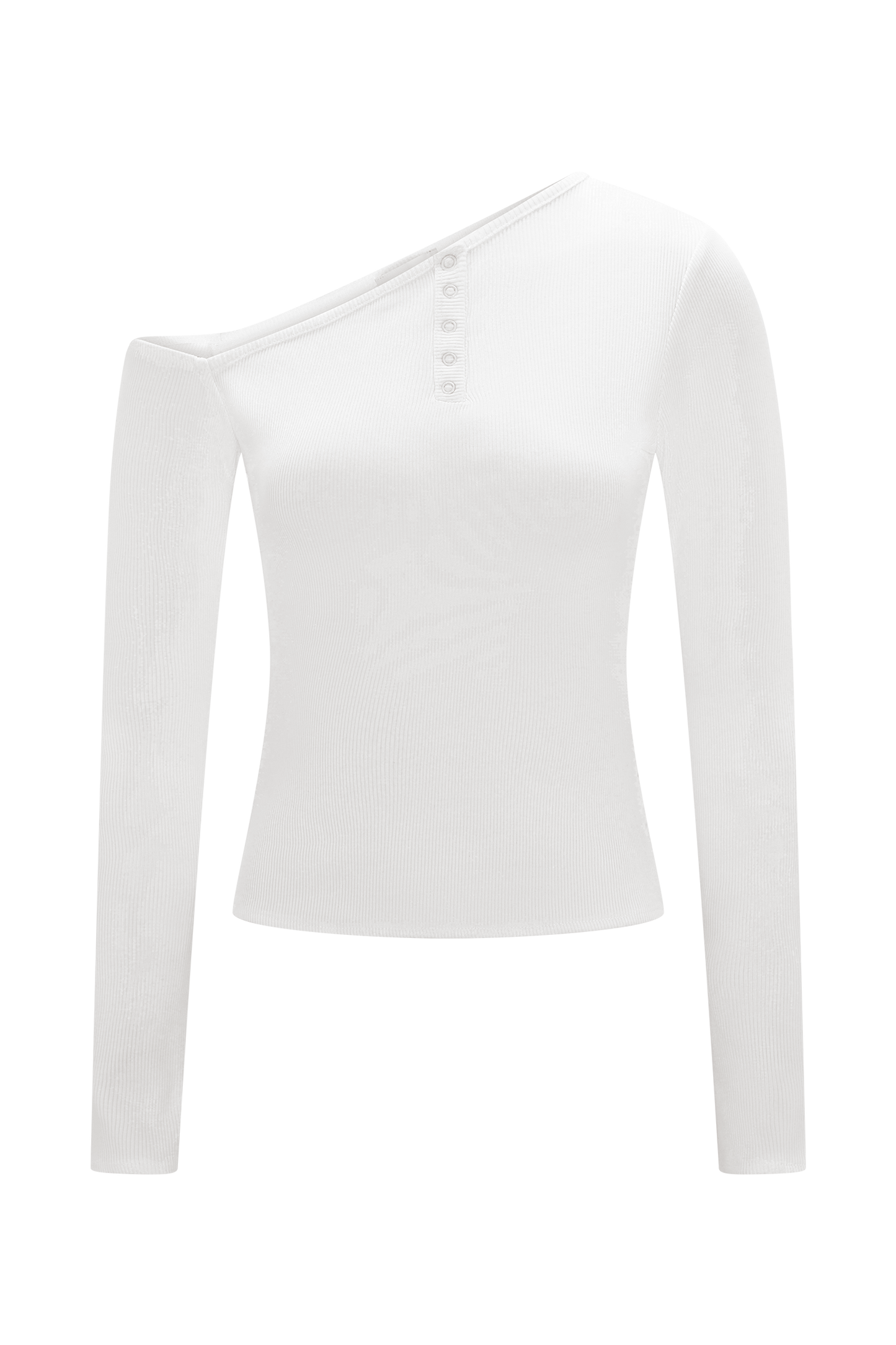 Maelle Off Shoulder Long Sleeve Top - Ivory