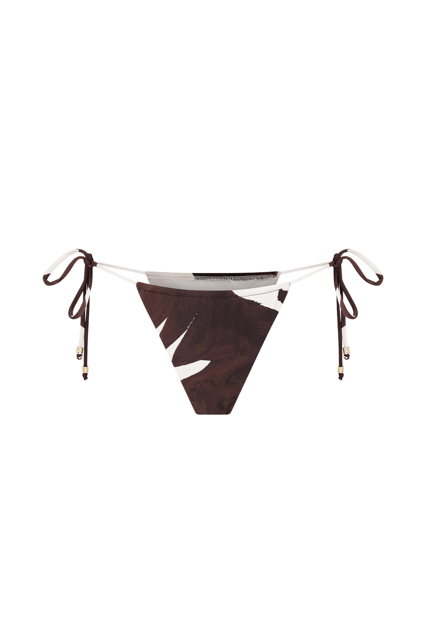 Marquise Bikini Bottom - Chocolate Deco Fleur Print