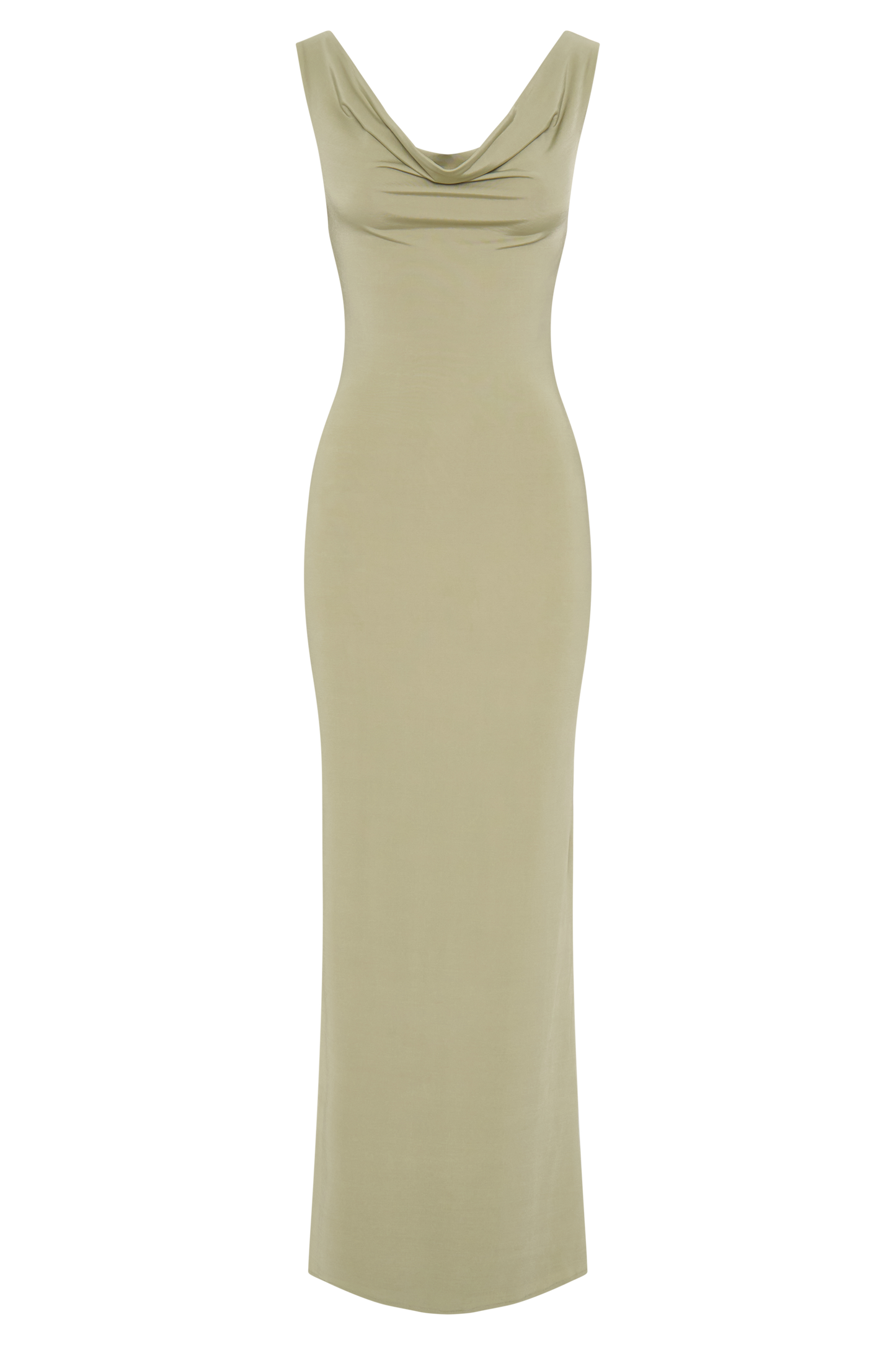 Marta Slinky Cowl Maxi Dress - Sage