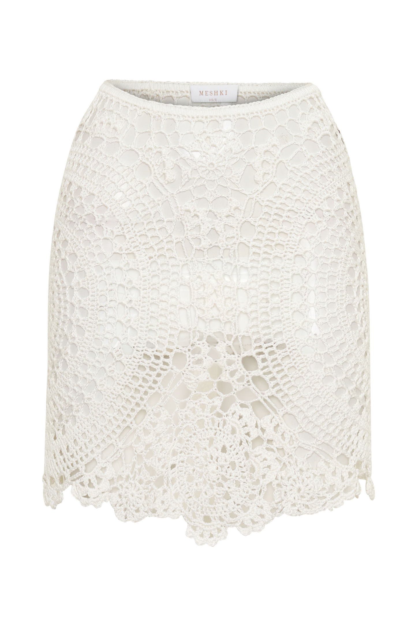 Marvin Crochet Mini Skirt - Ivory