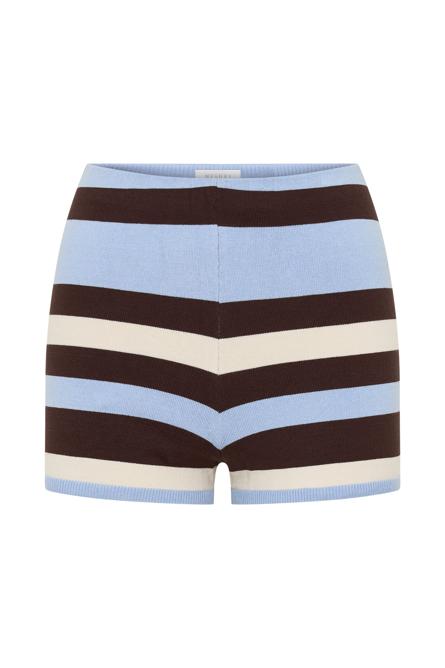 Philly Stripe Knit Short - Chocolate/Blue
