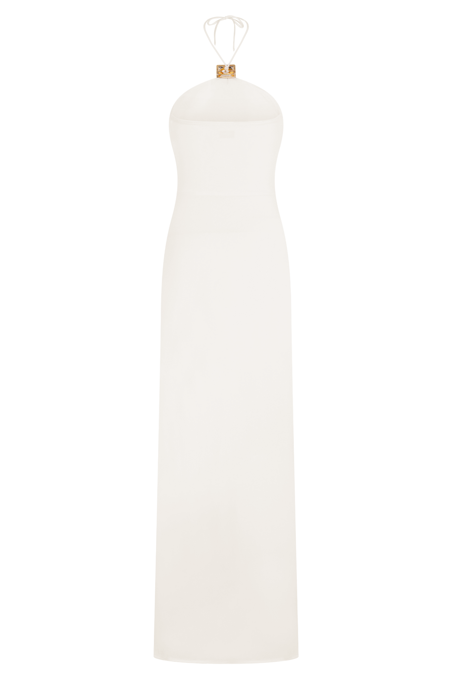 Quincy Halter Maxi Dress With Hardware - Ivory