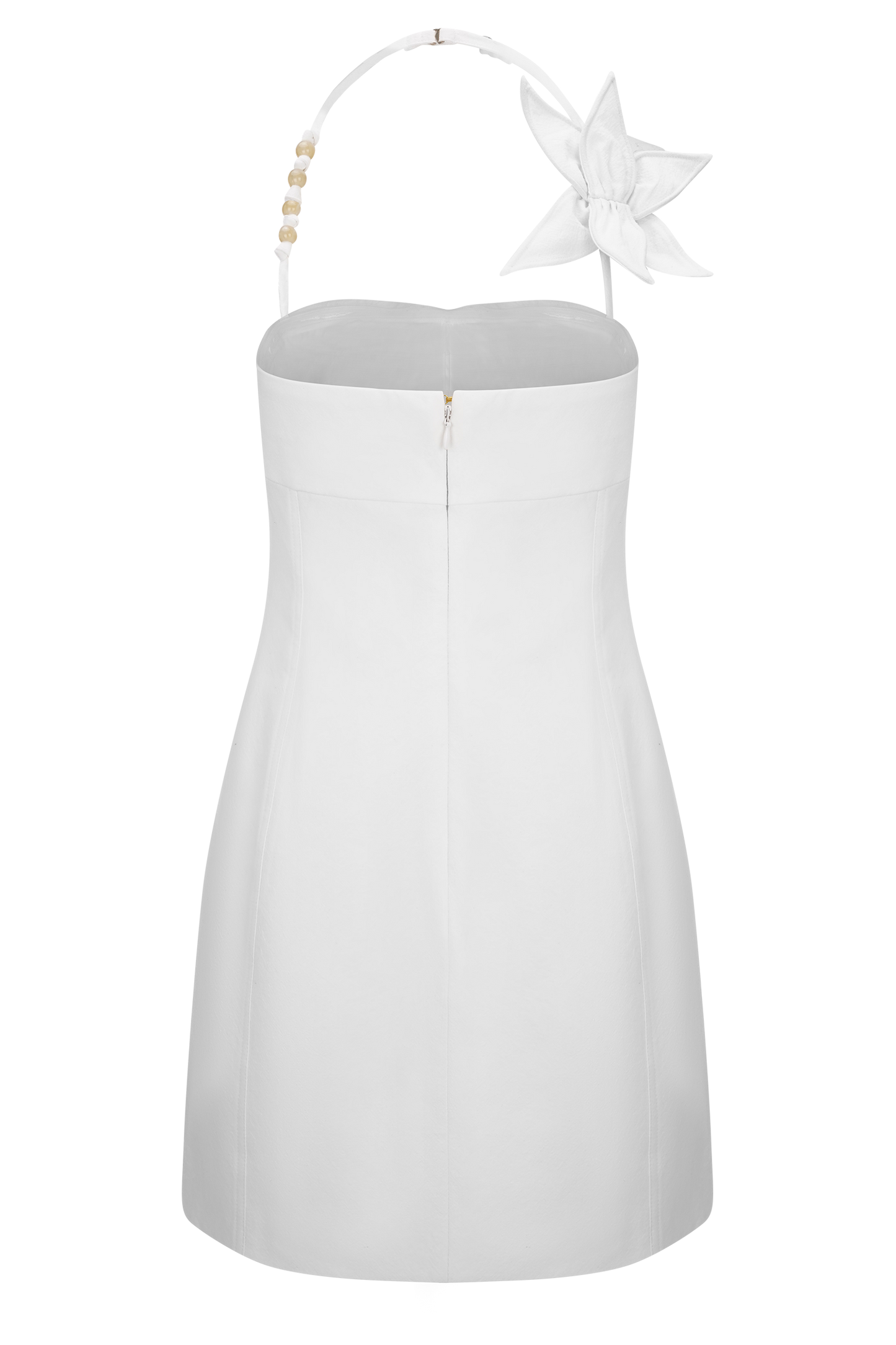 Reyes Cotton Floral Mini Dress - White