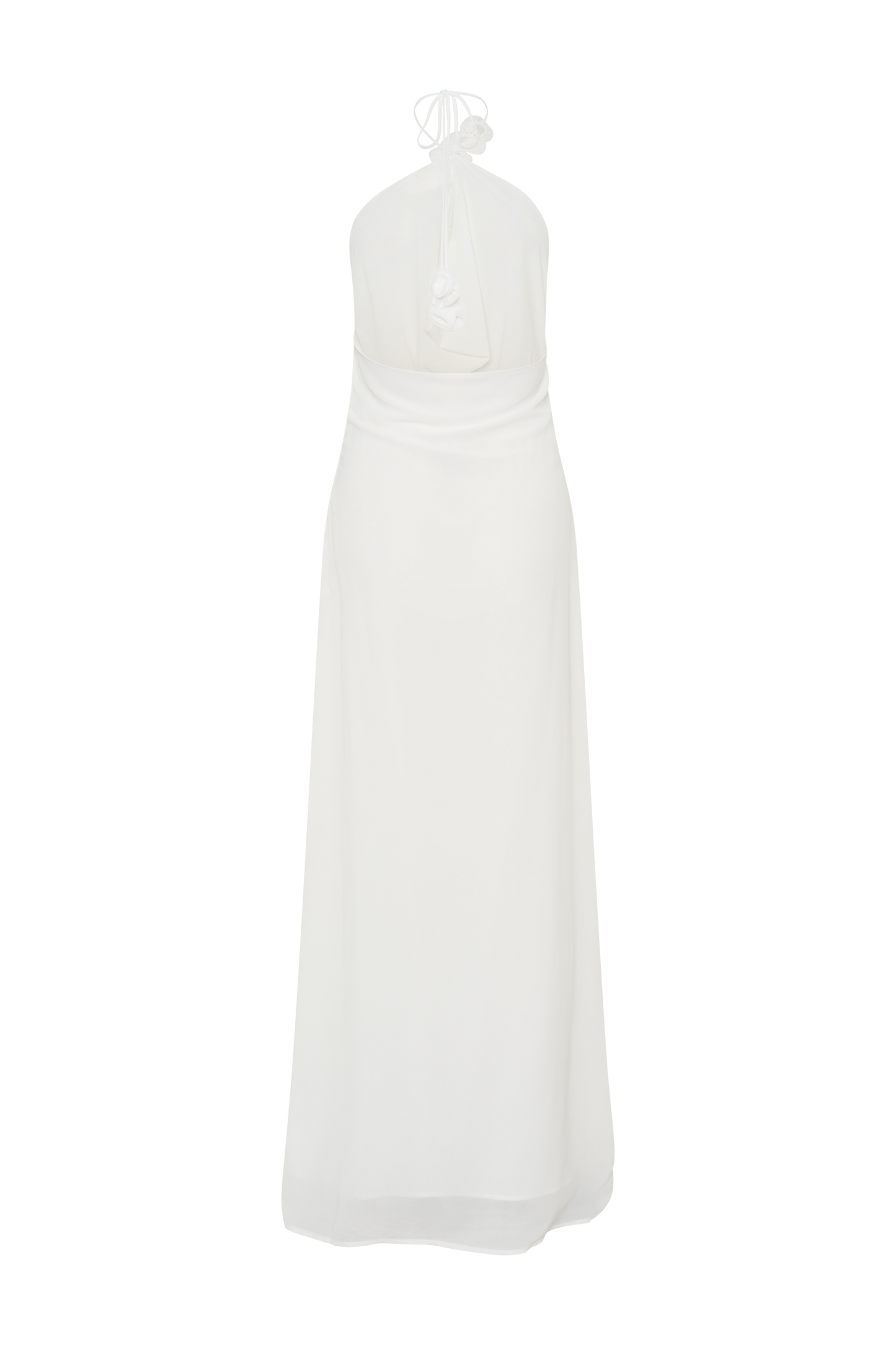 Rosalia Cowl Neck Maxi Dress - White