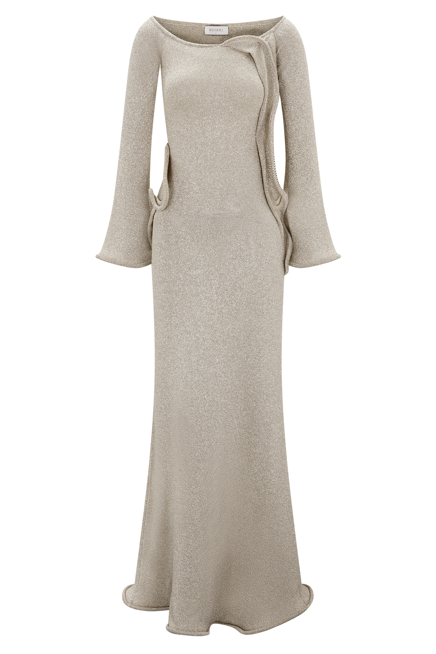 Sandrine Lurex Knit Maxi Dress - Gold