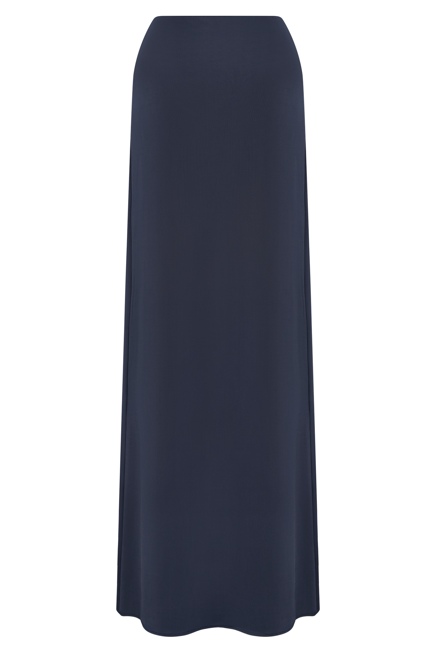 Vivica Slinky Gathered Maxi Skirt - Midnight Navy