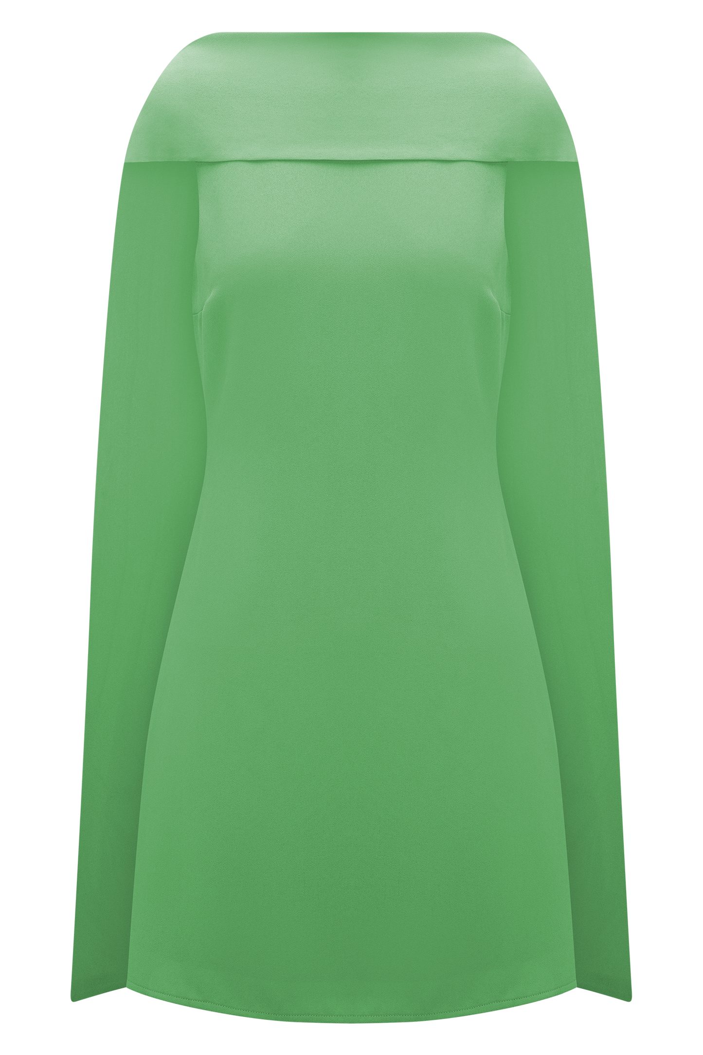 Wynter Scarf Draped Mini Dress - Green