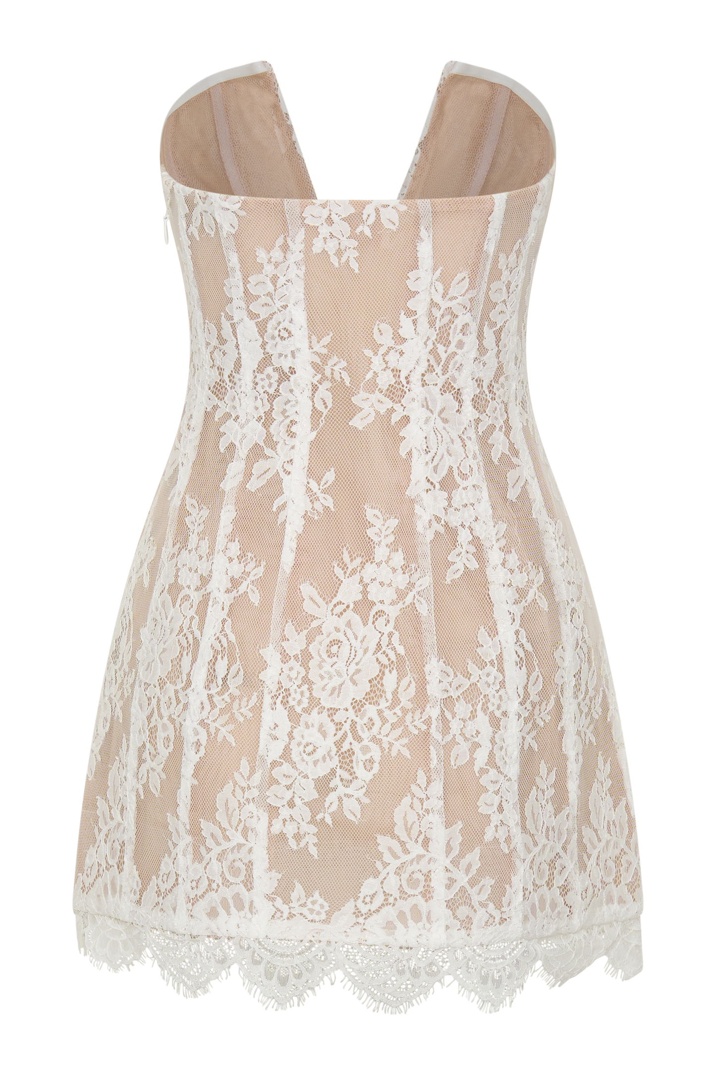 Zoey Lace Corset Mini Dress - Ivory