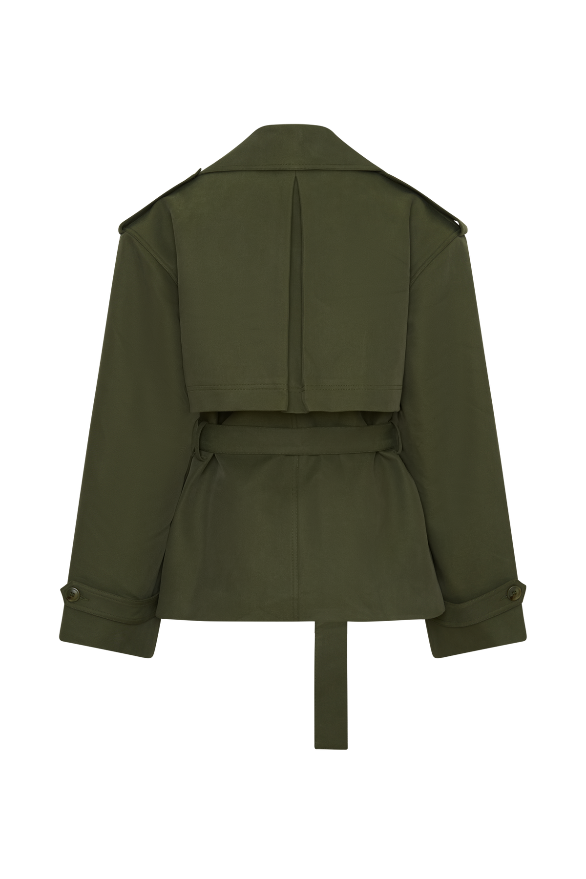 Alden Short Trench Jacket - Olive
