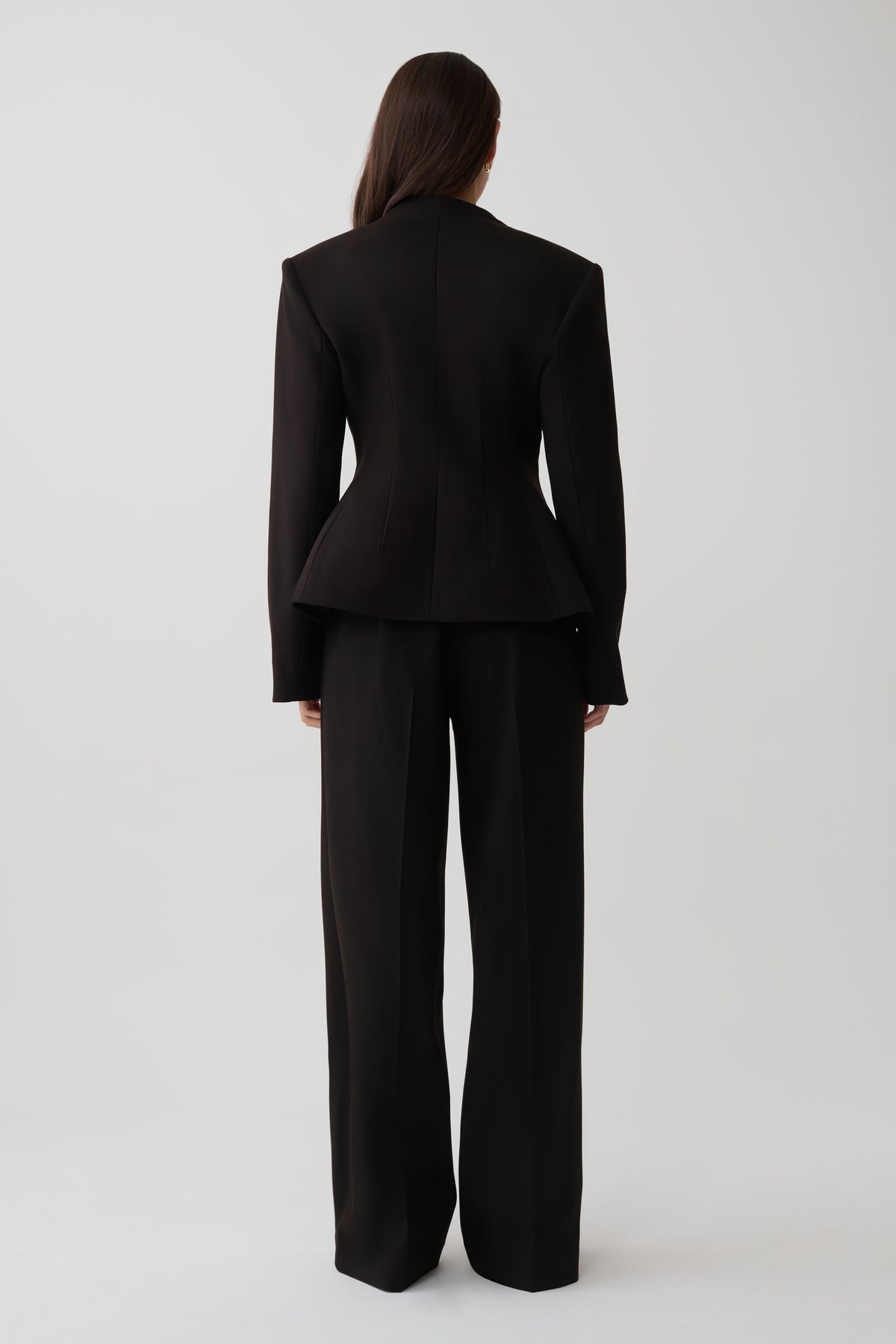 Katherine Suiting Structured Blazer - Black