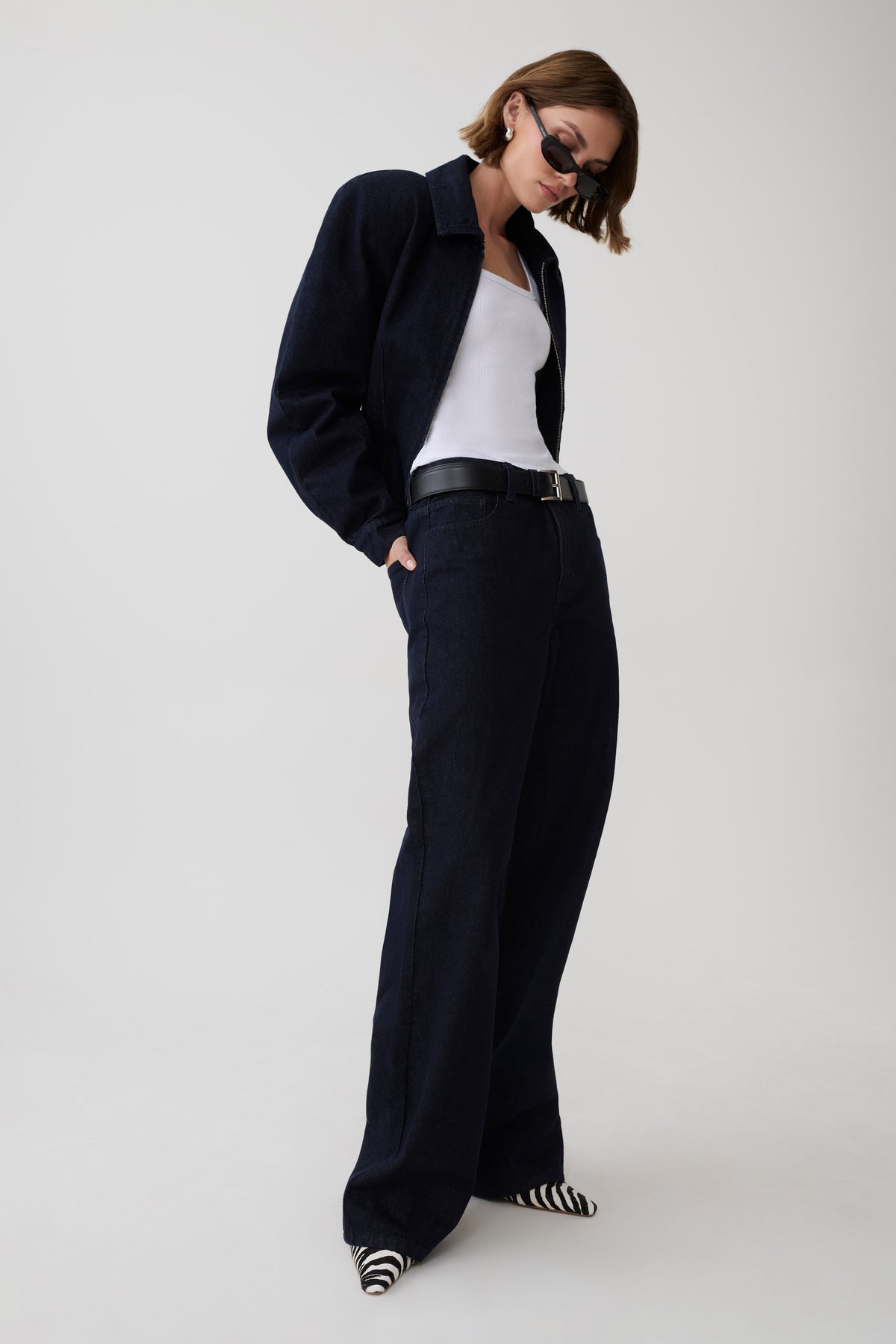April Indigo Denim Jeans - Dark Indigo