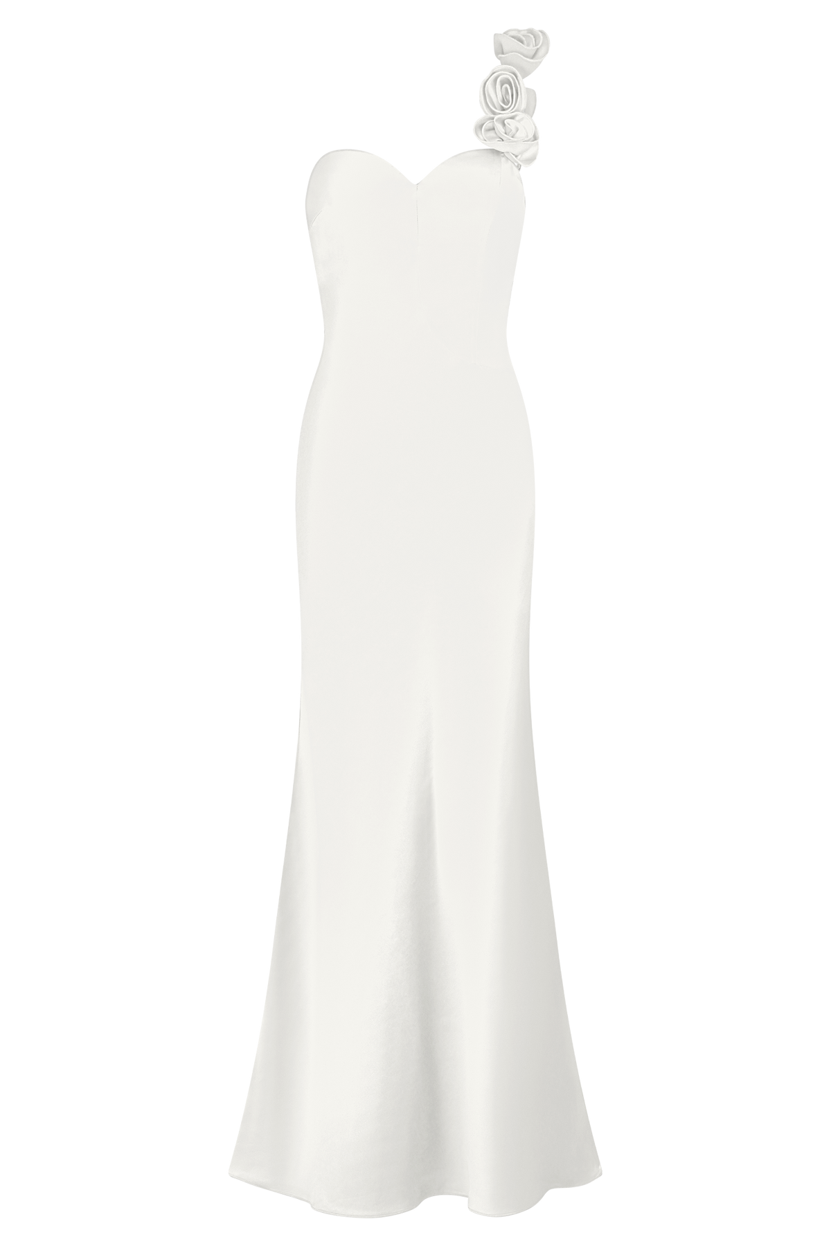 Lola Strapless Midi Dress - Ivory
