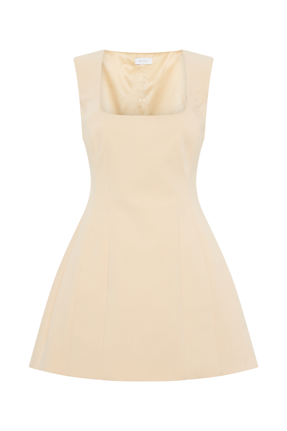 Lysandre Crepe Mini Dress - Peach