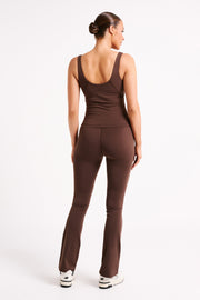 Sherrie Yoga Pants - Dark Chocolate
