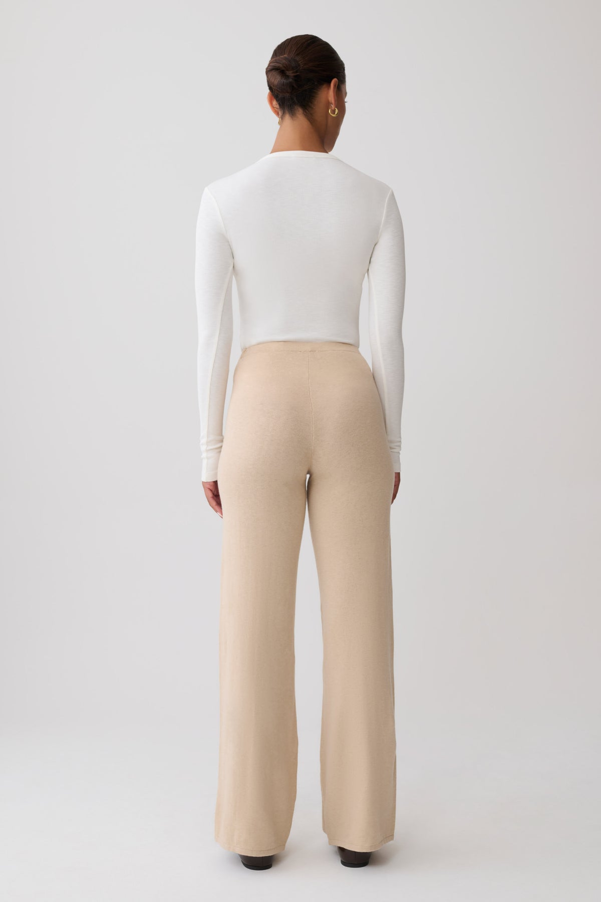 Helania Knit Pants - Oat Marle
