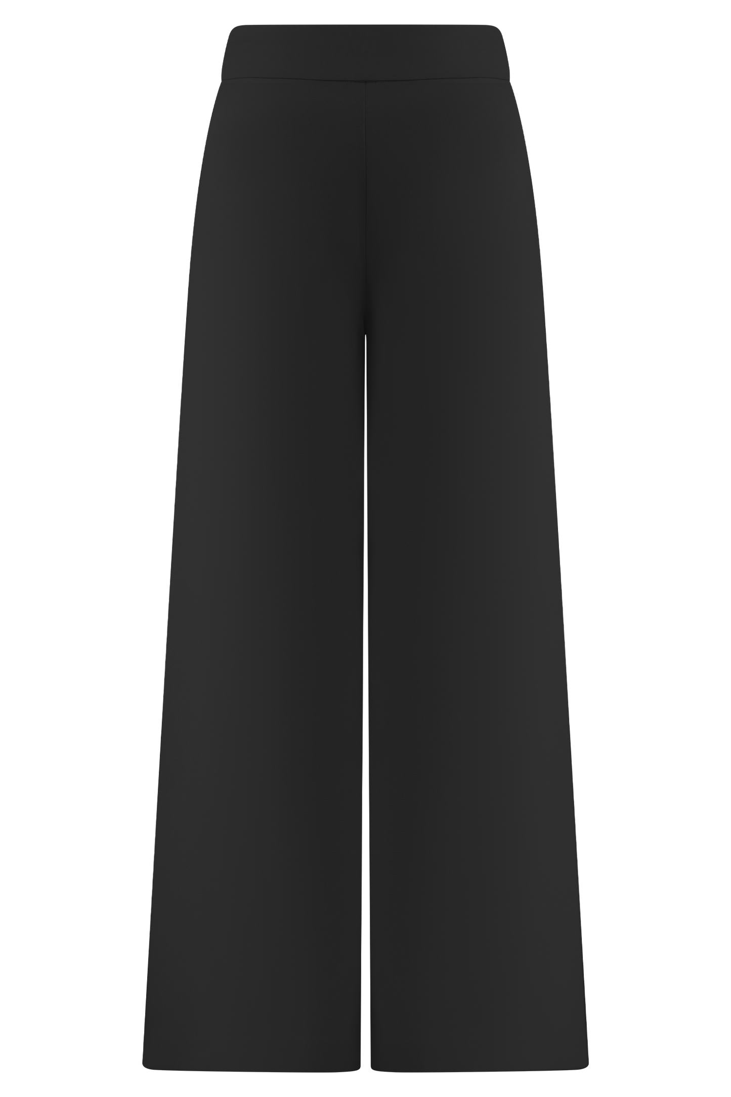 Raya Mid Rise Wide Leg Linen Pant - Black
