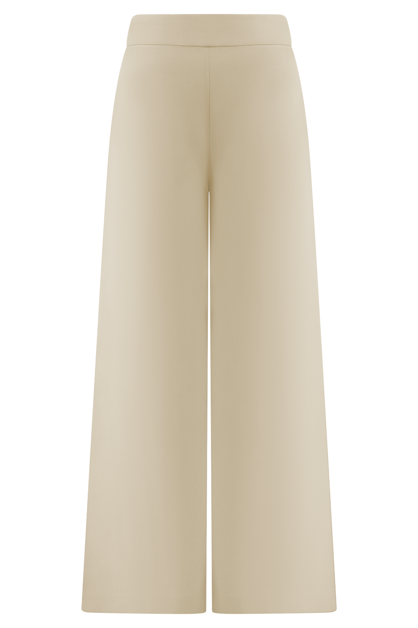 Raya Mid Rise Wide Leg Linen Pant - Natural Beige