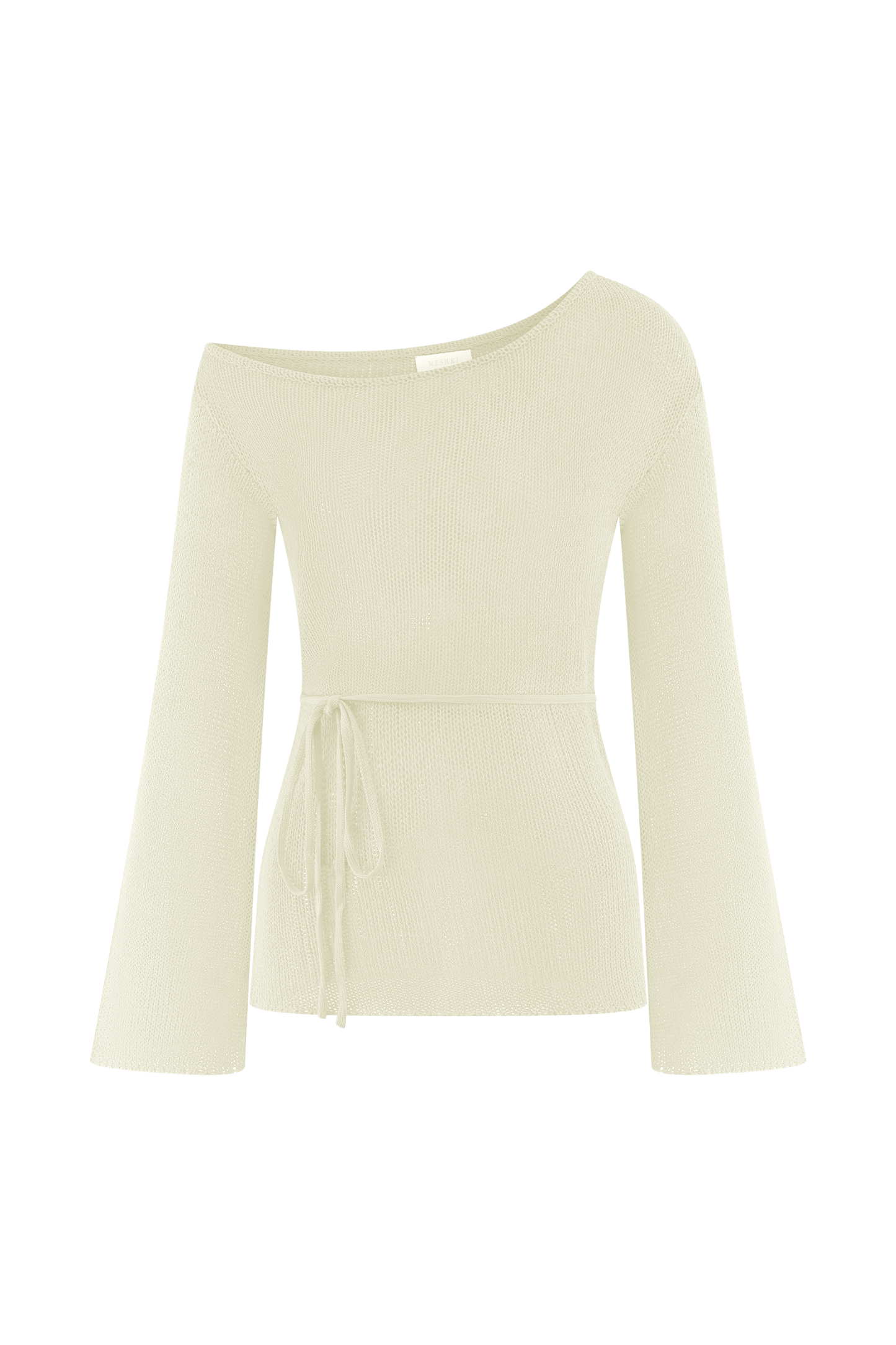 Reagan Off Shoulder Knit Top - White