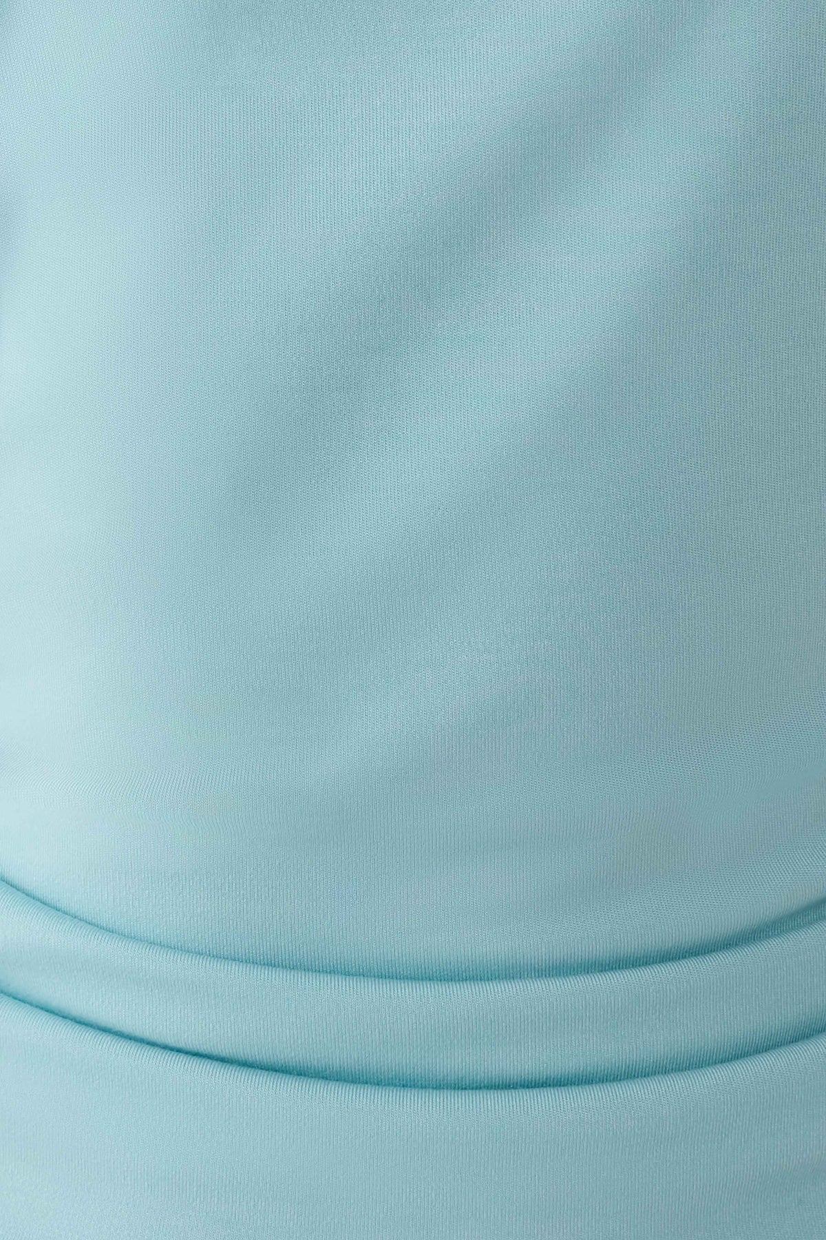 Talise Modal Flounce Short Sleeve Top - Aqua Blue