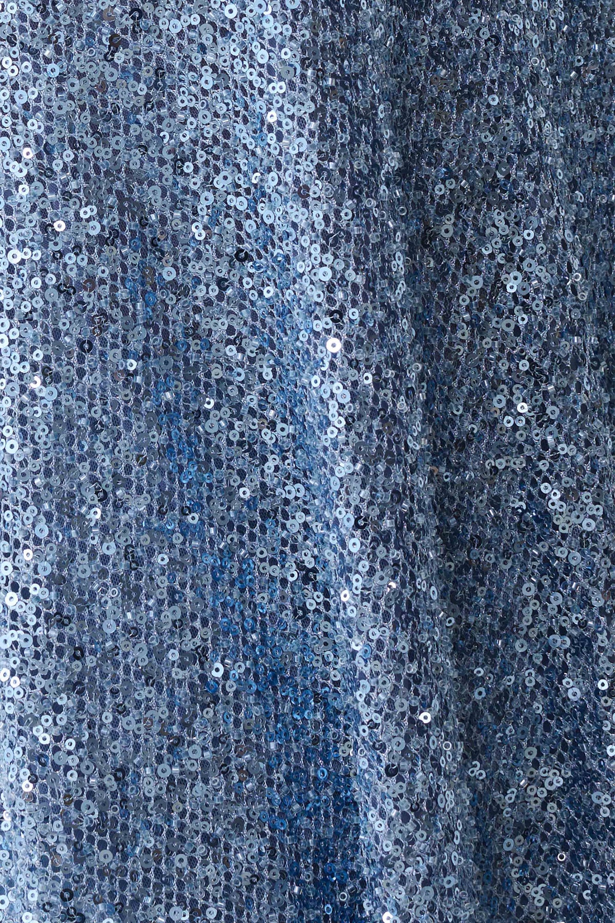 Ruby Beaded Sheer Longline Top - Blue