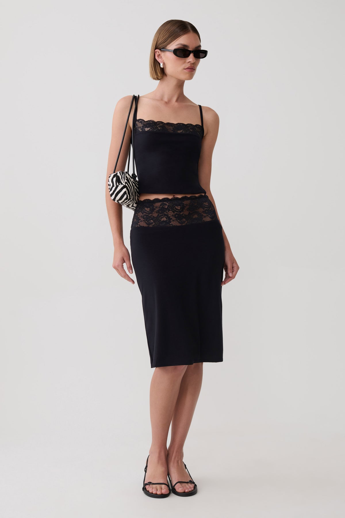 Elia Smooth Modal Top - Black