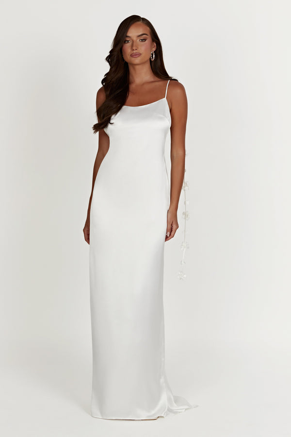 Elenora Rose Gown - White - View 4 | Shop Formal Dress