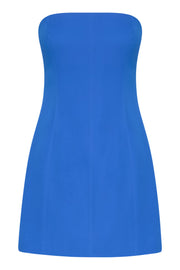 Maci Crepe Mini Dress - Cobalt Blue
