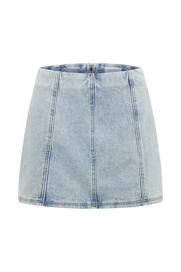 Hollis Denim Mini Skirt - Light Blue