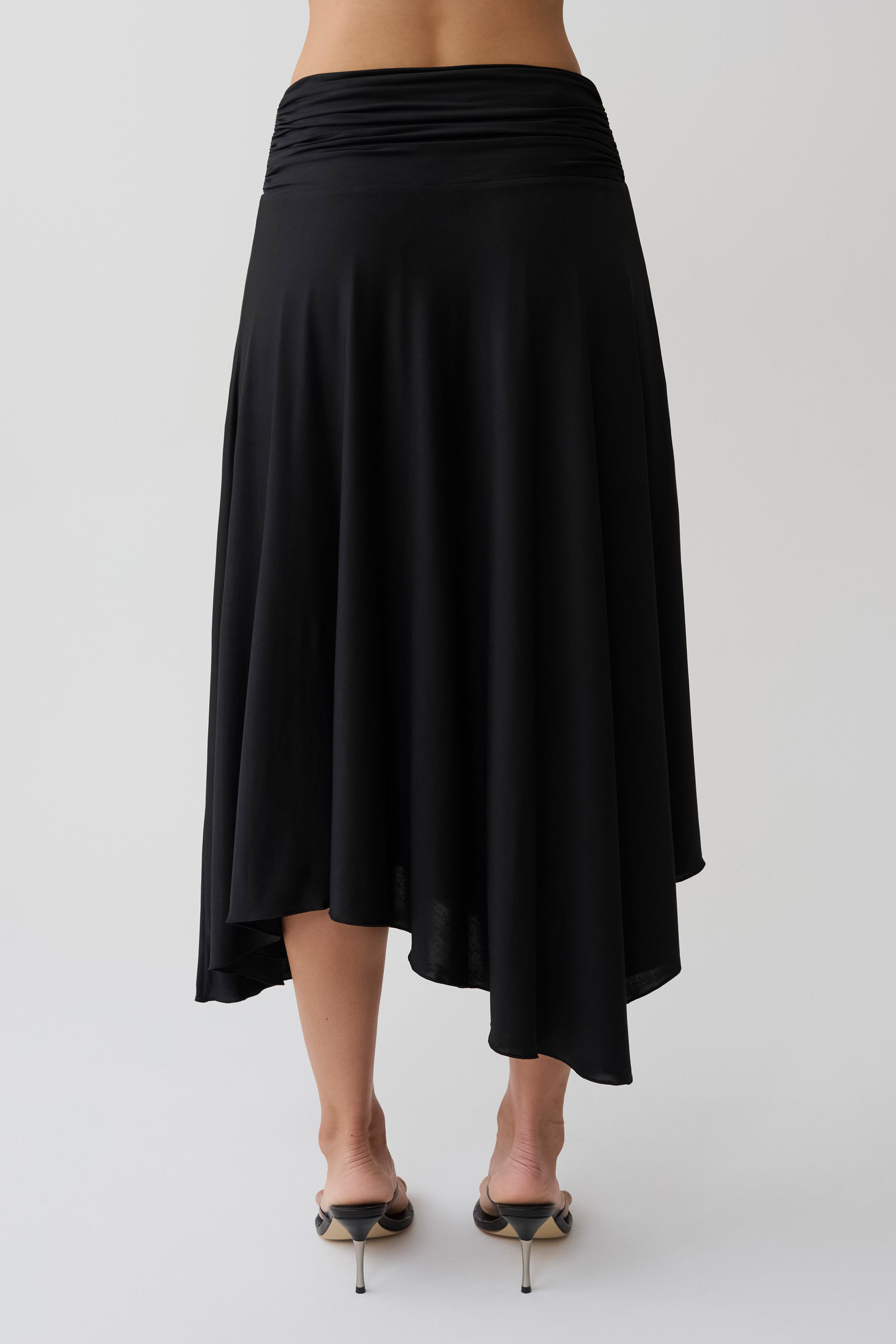 Luu Slinky Midi Skirt - Black #7