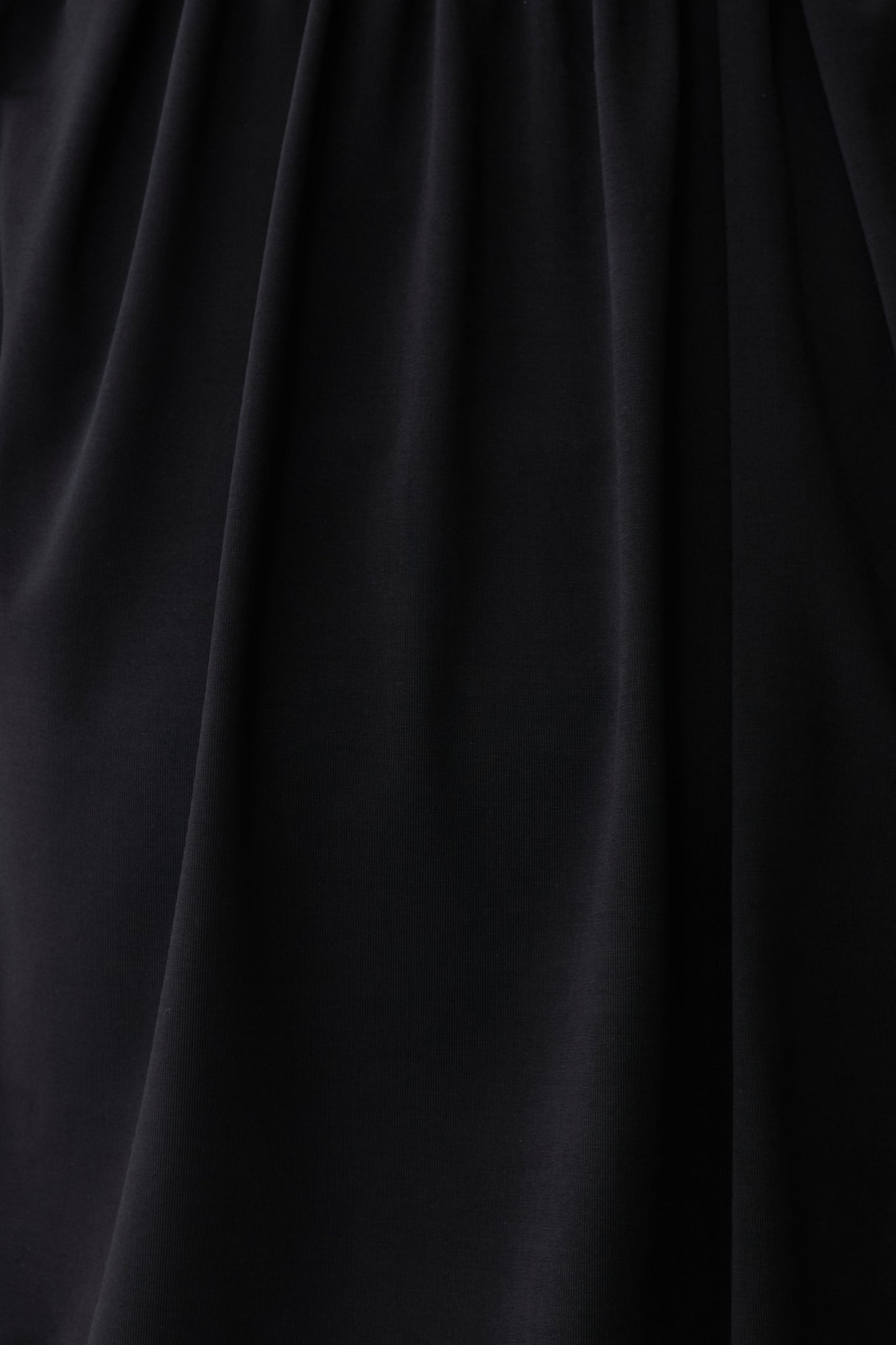 True Drop Waist Gathered Midi Dress - Black
