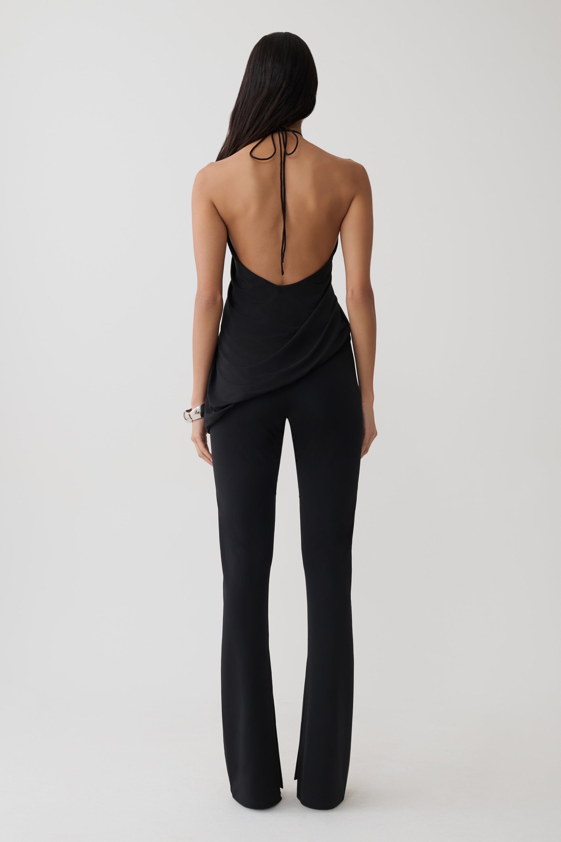 Yuna Draped Hardware Top - Black #7