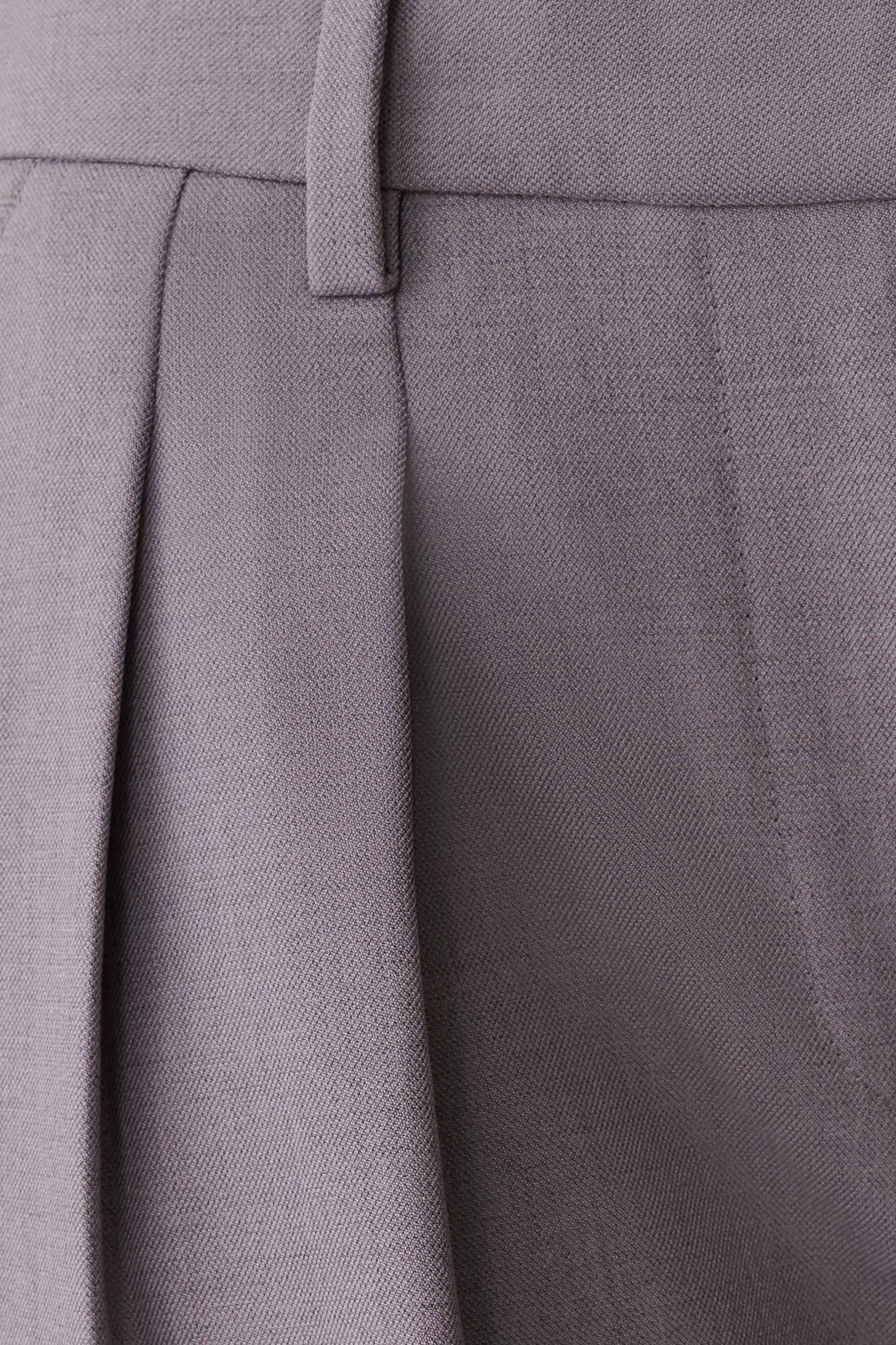 Phoebe Straight Leg Suiting Pants - Light Grey Marle #7