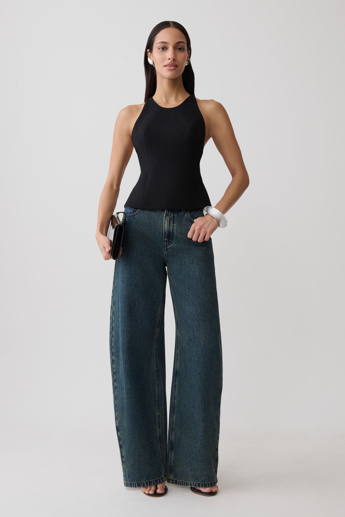 Bernadette Hardware Sleeveless Top - Black #7