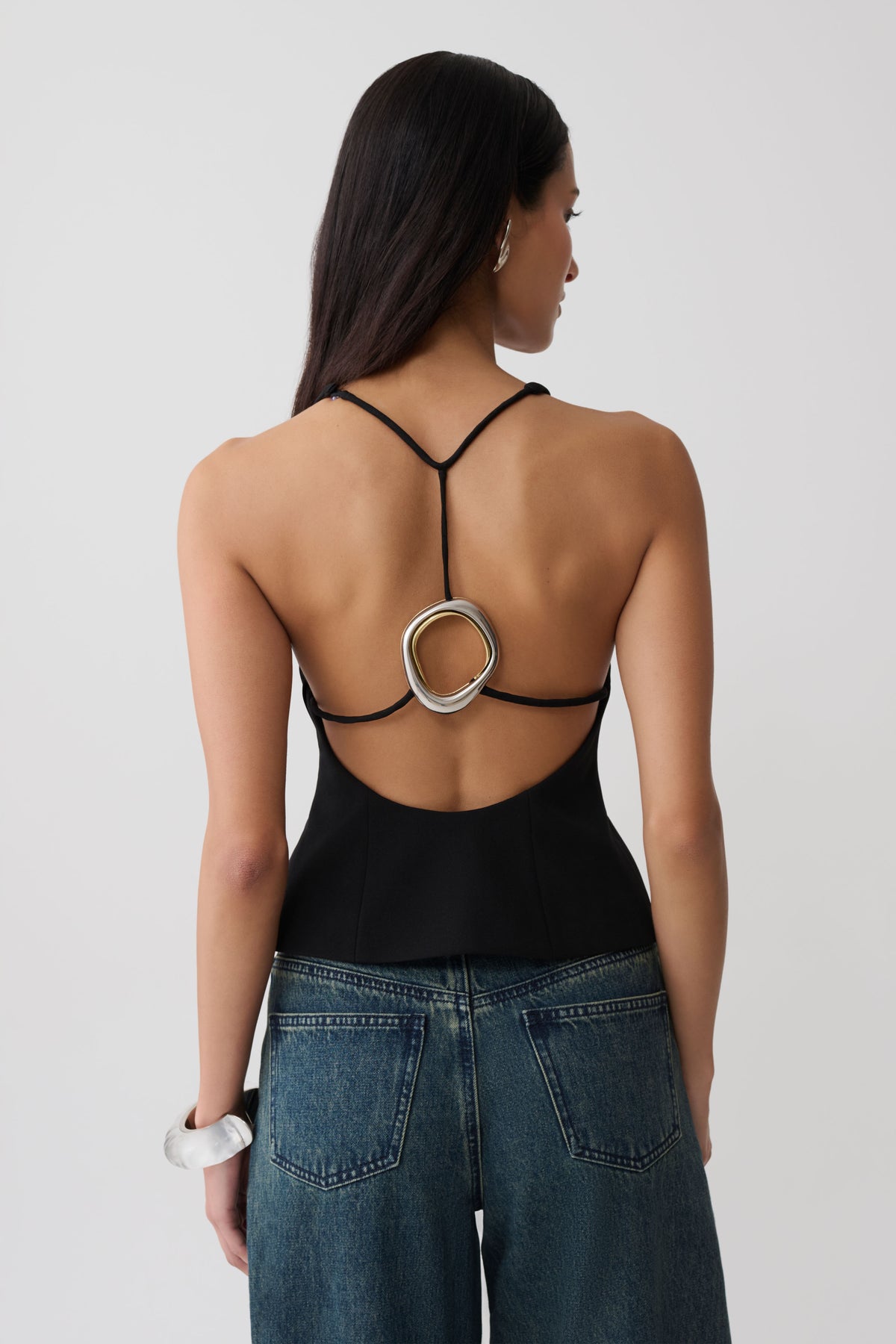 Bernadette Hardware Sleeveless Top - Black #3