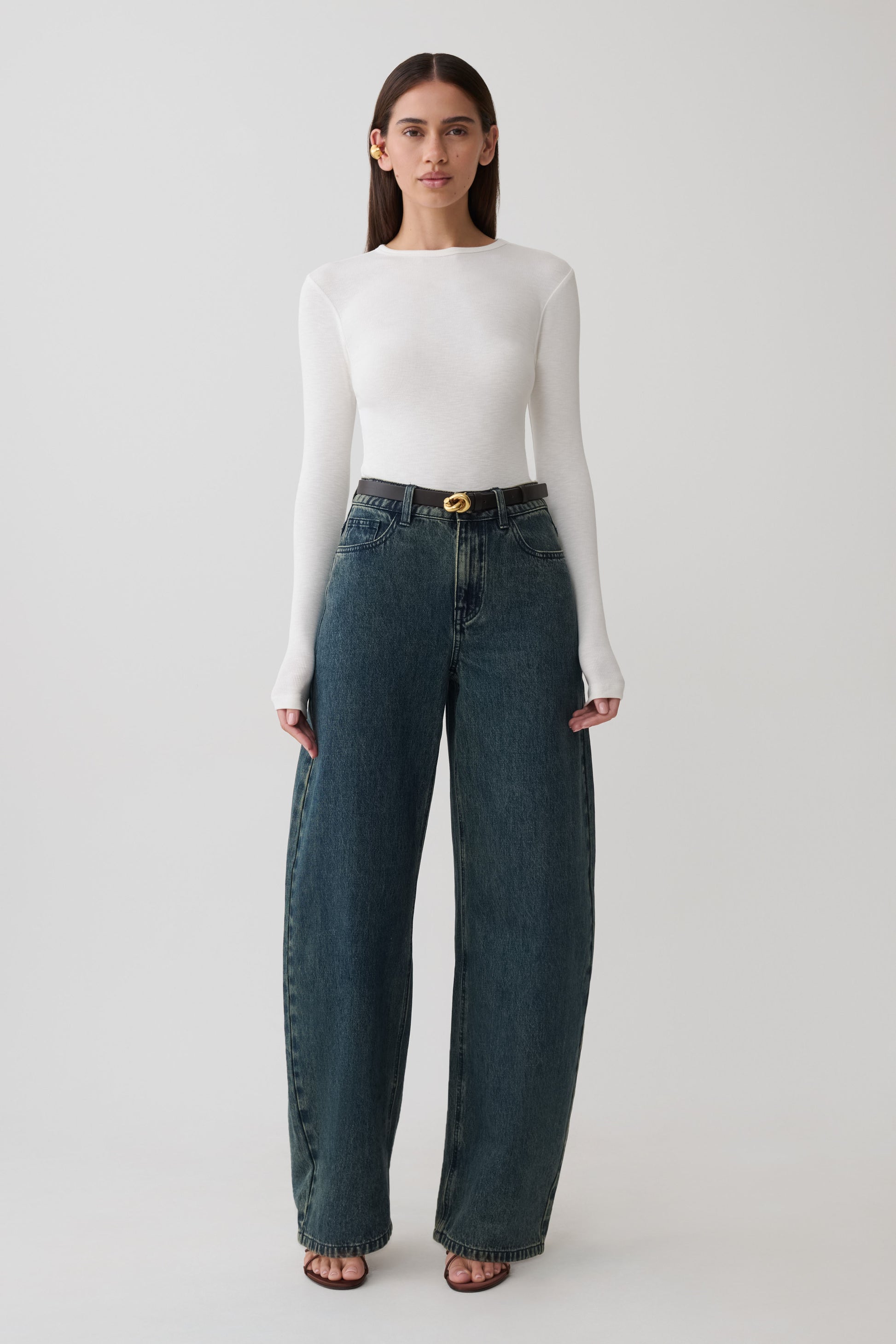 Leny Long Sleeve Top - White #6