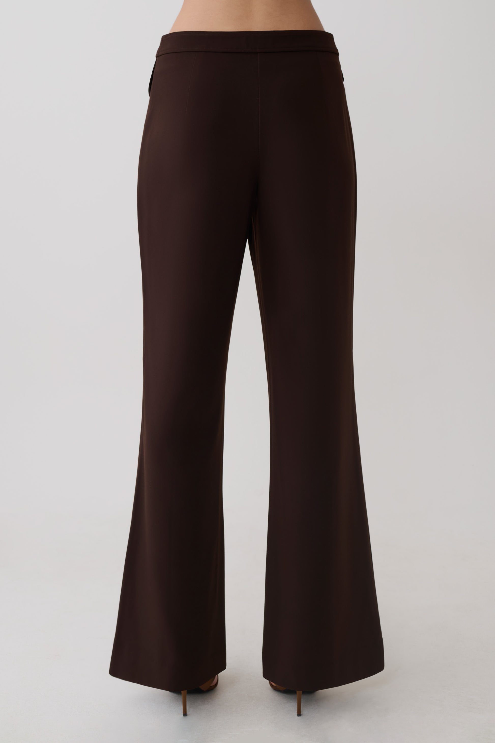 Darcie Fit And Flare Suiting Pants - Dark Chocolate #11